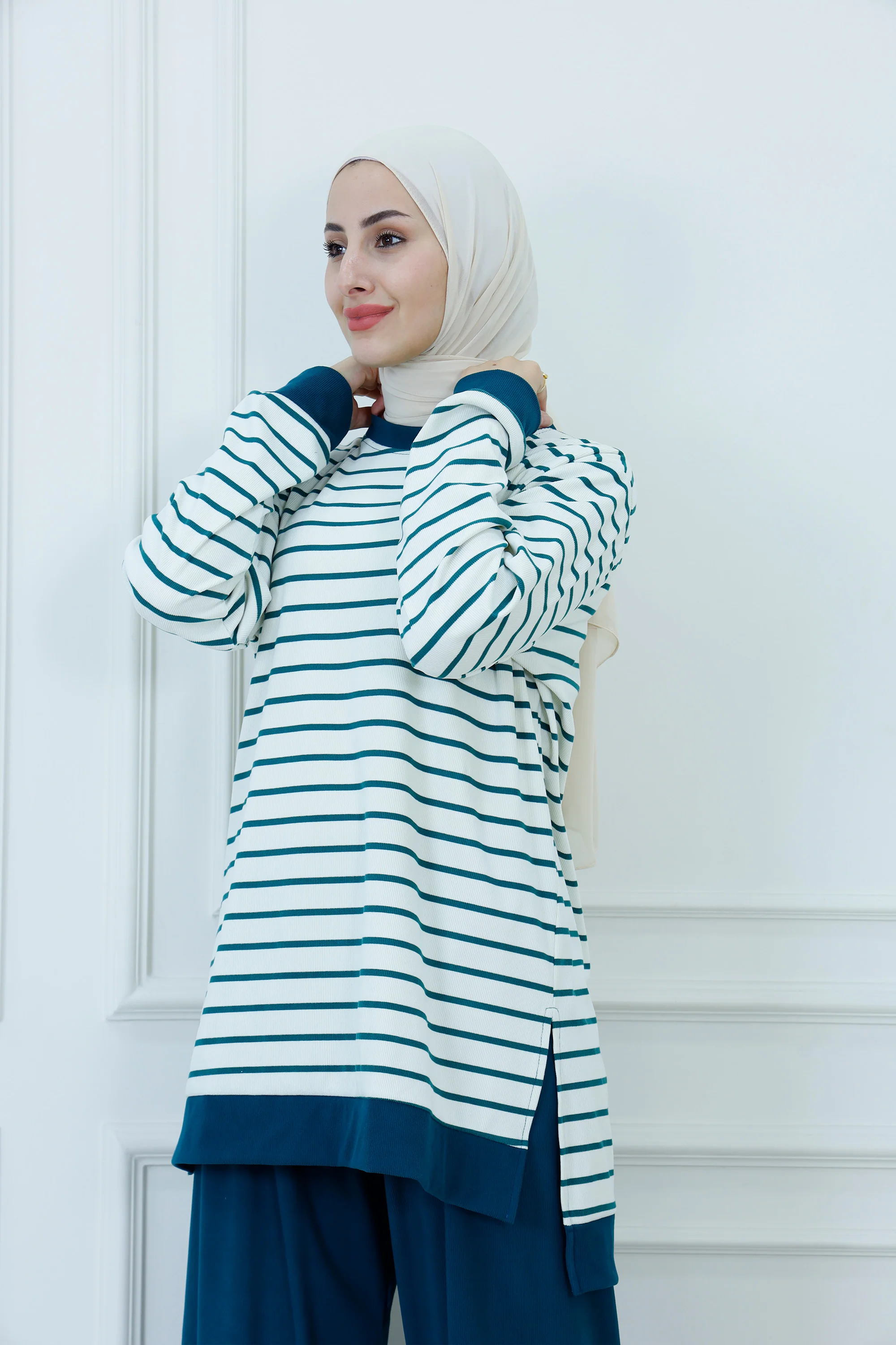 Effortless Two-Piece Striped tracksuit