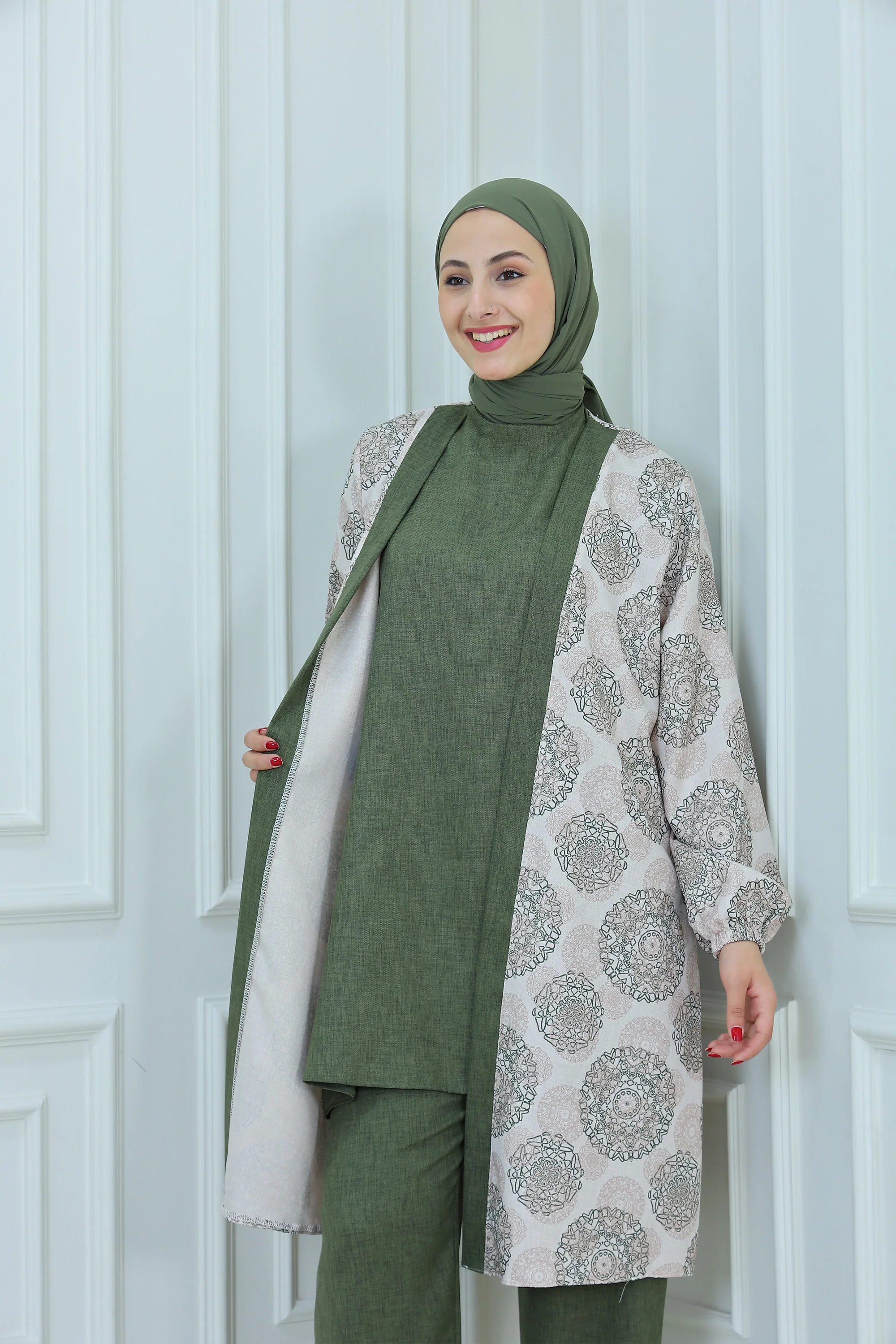 3-Pcs Embroidered Daily Suit