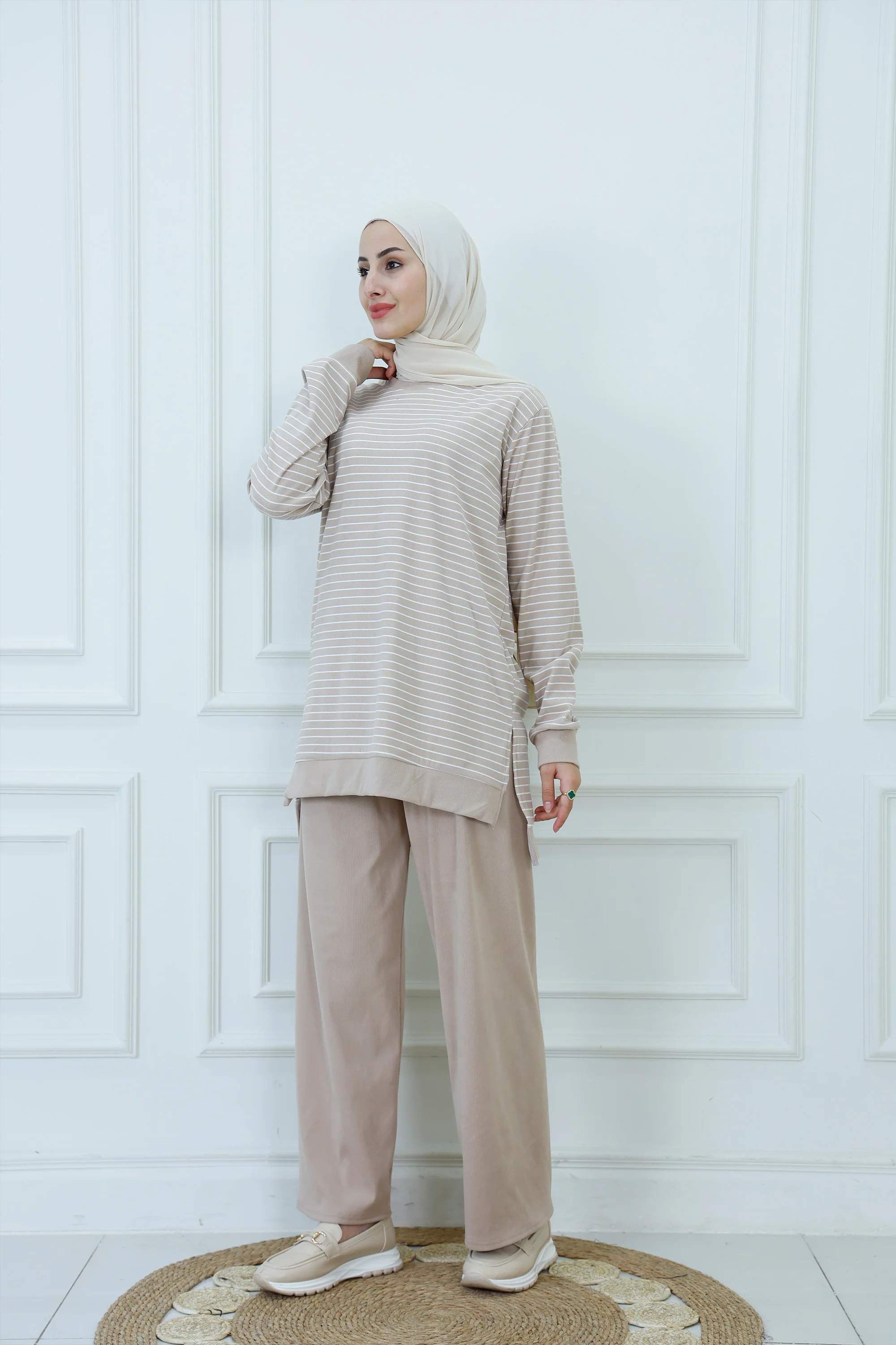 Effortless Two-Piece Striped tracksuit