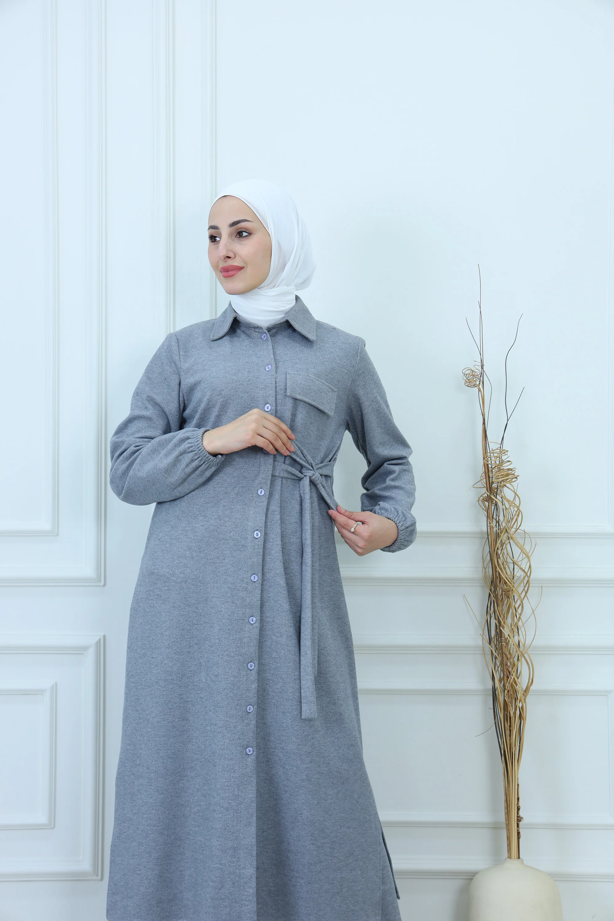 Chic Two-Pieces Modest Shirt Ensemble