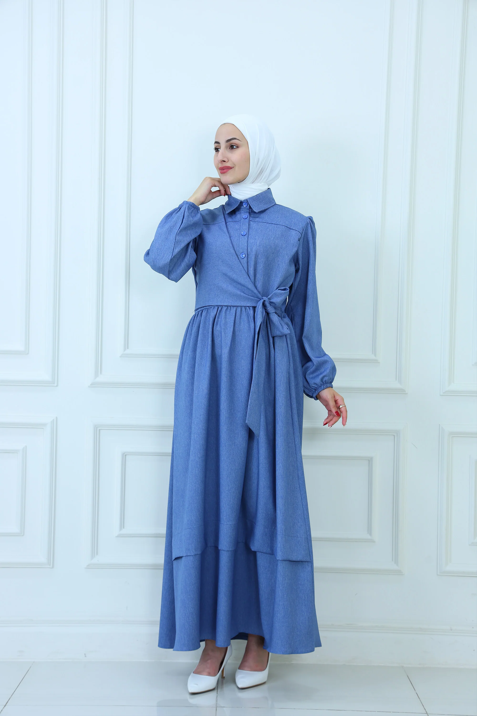 Maxi Dress With Tied Waistline