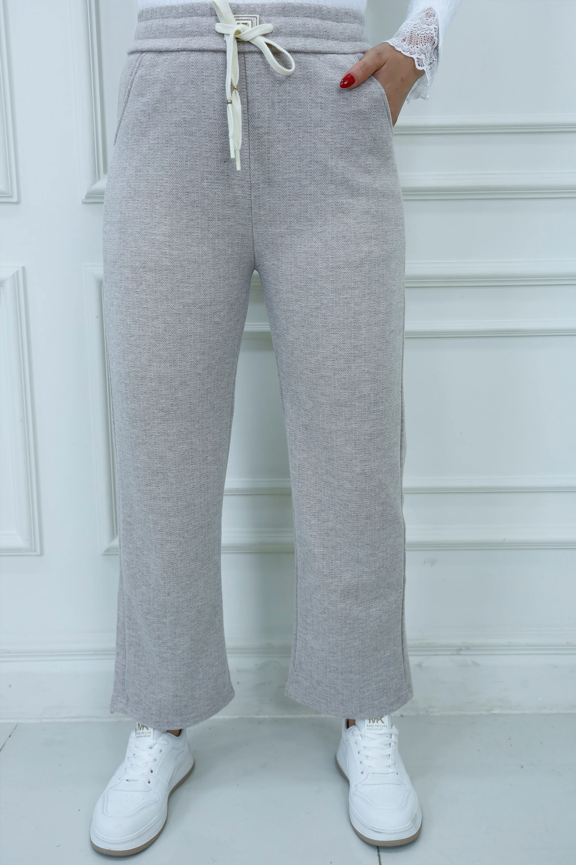 Herringbone-Drawstring-Pants �C Soft Structure