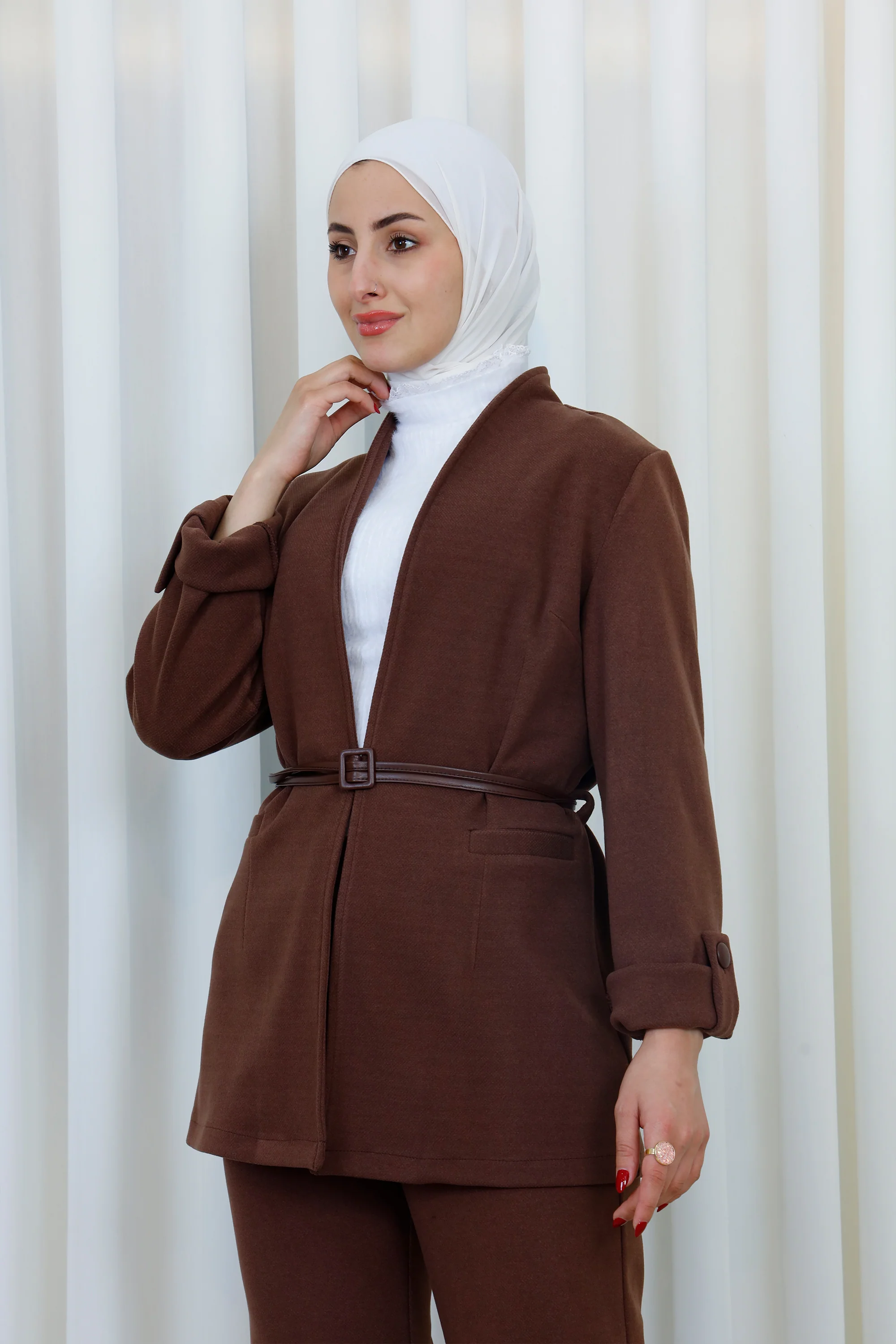 Women��s Formal Suit Set �C Blazer & Wide-Leg Pants