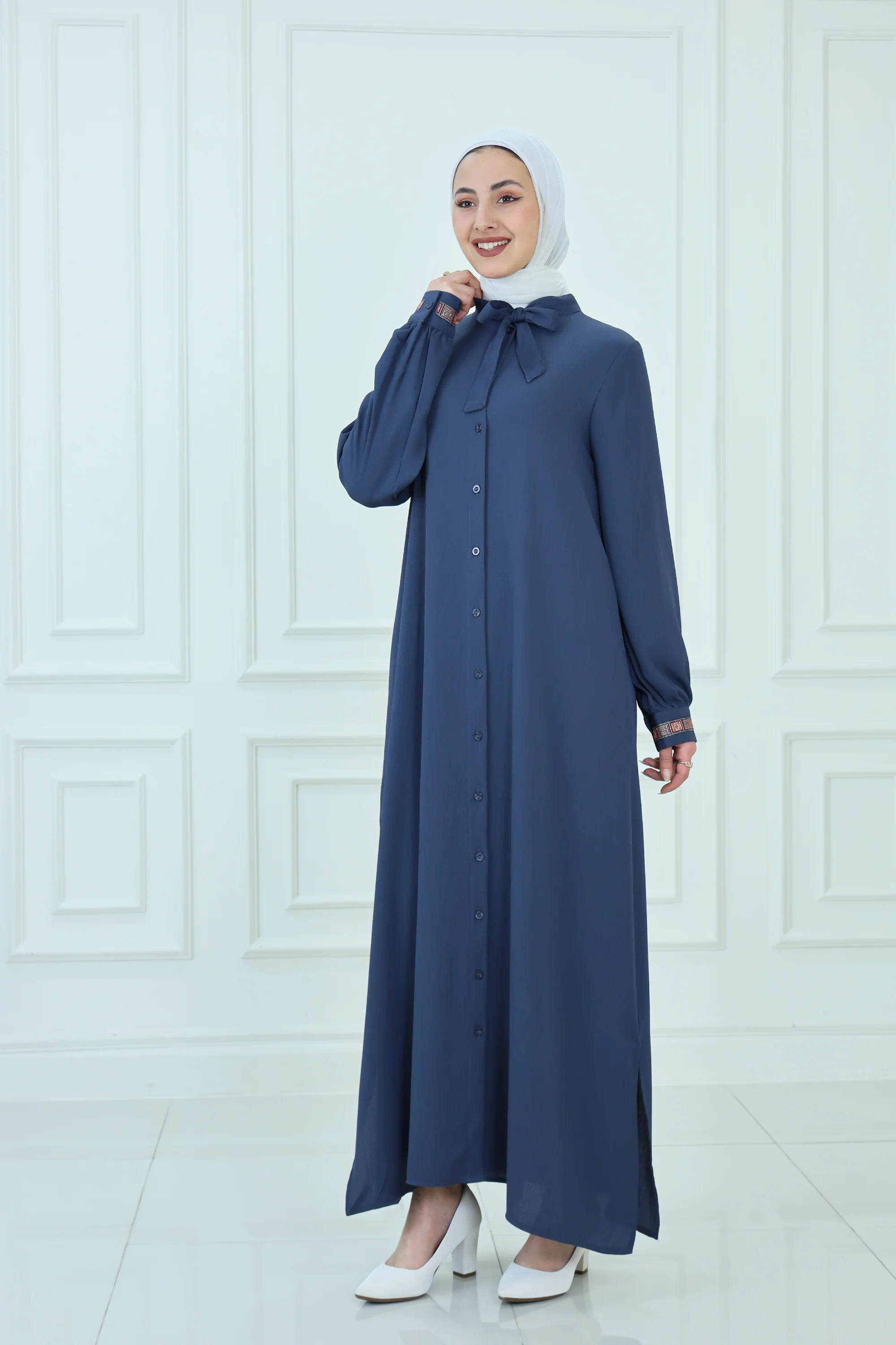 Embroidered Sleeves Abaya