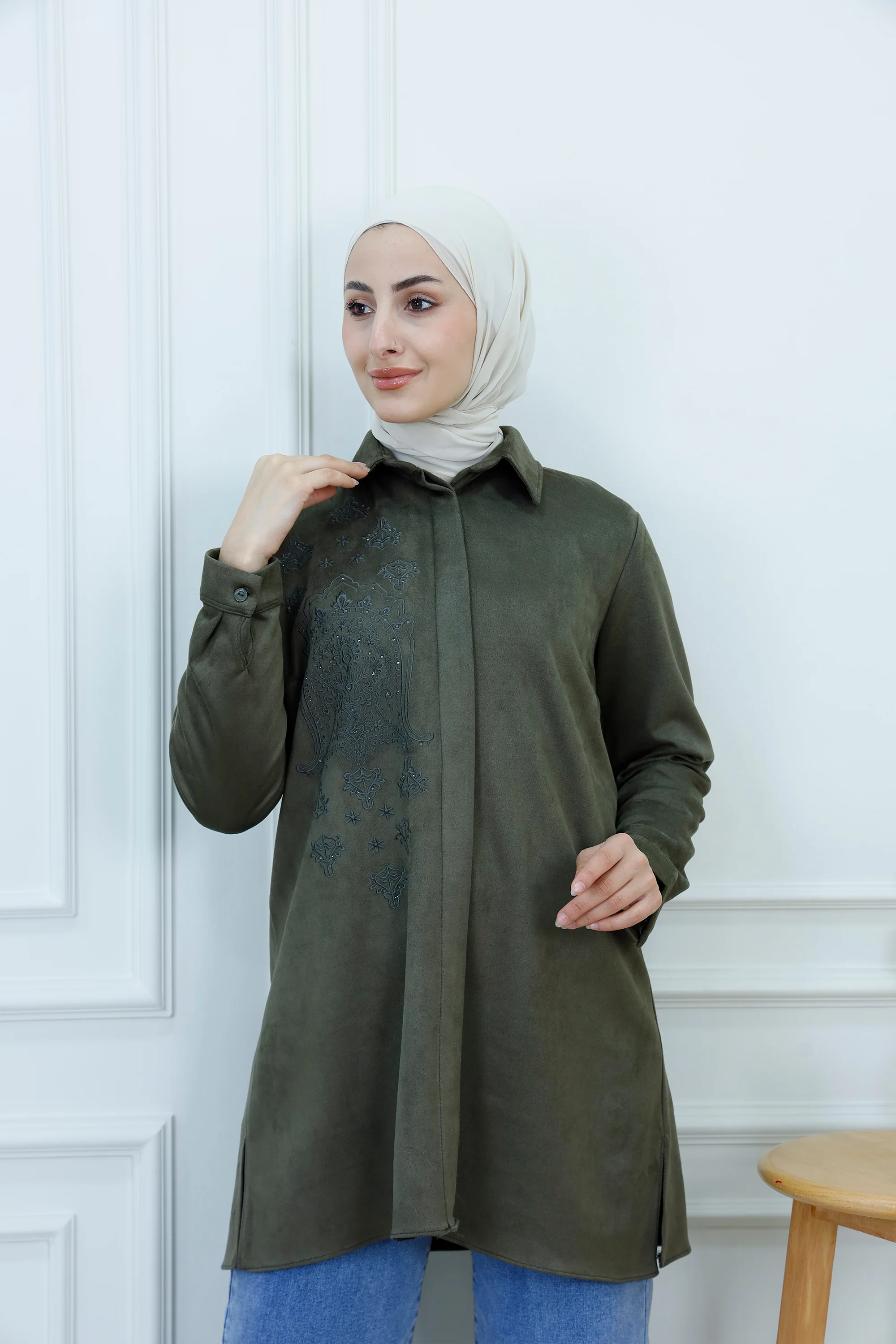 Women's Embroidered Long Shirt