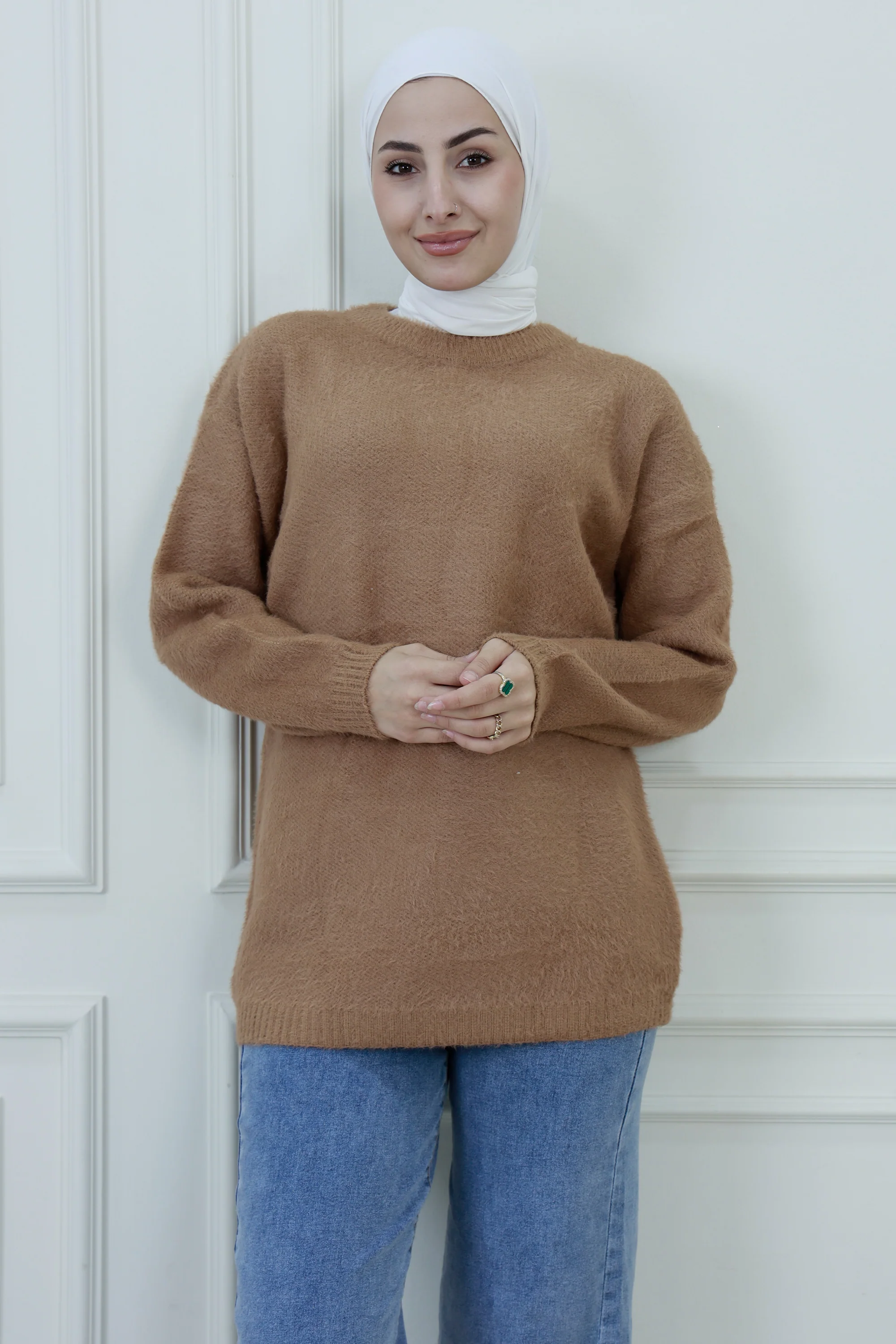 Women��s Textured Knit Sweater �C Crew Neck