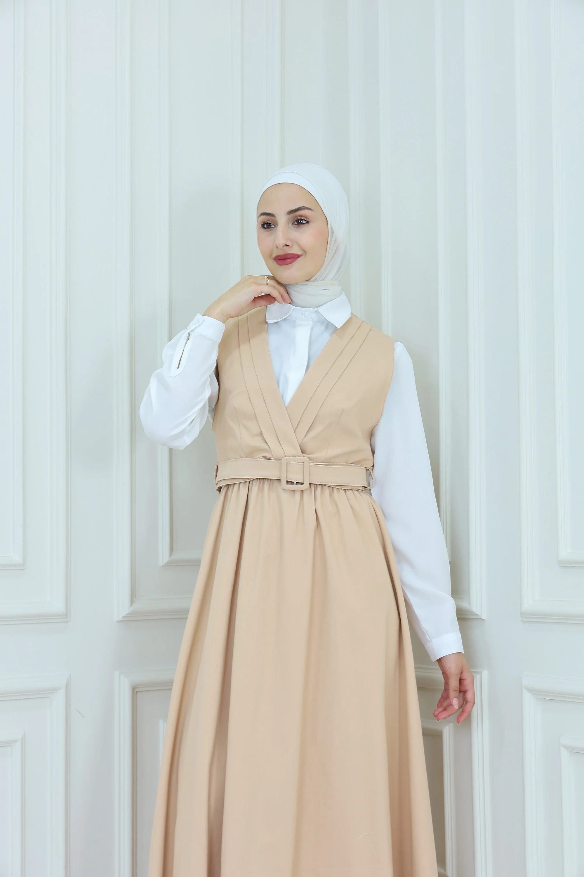 Maxi Dress with Matching Short Vest