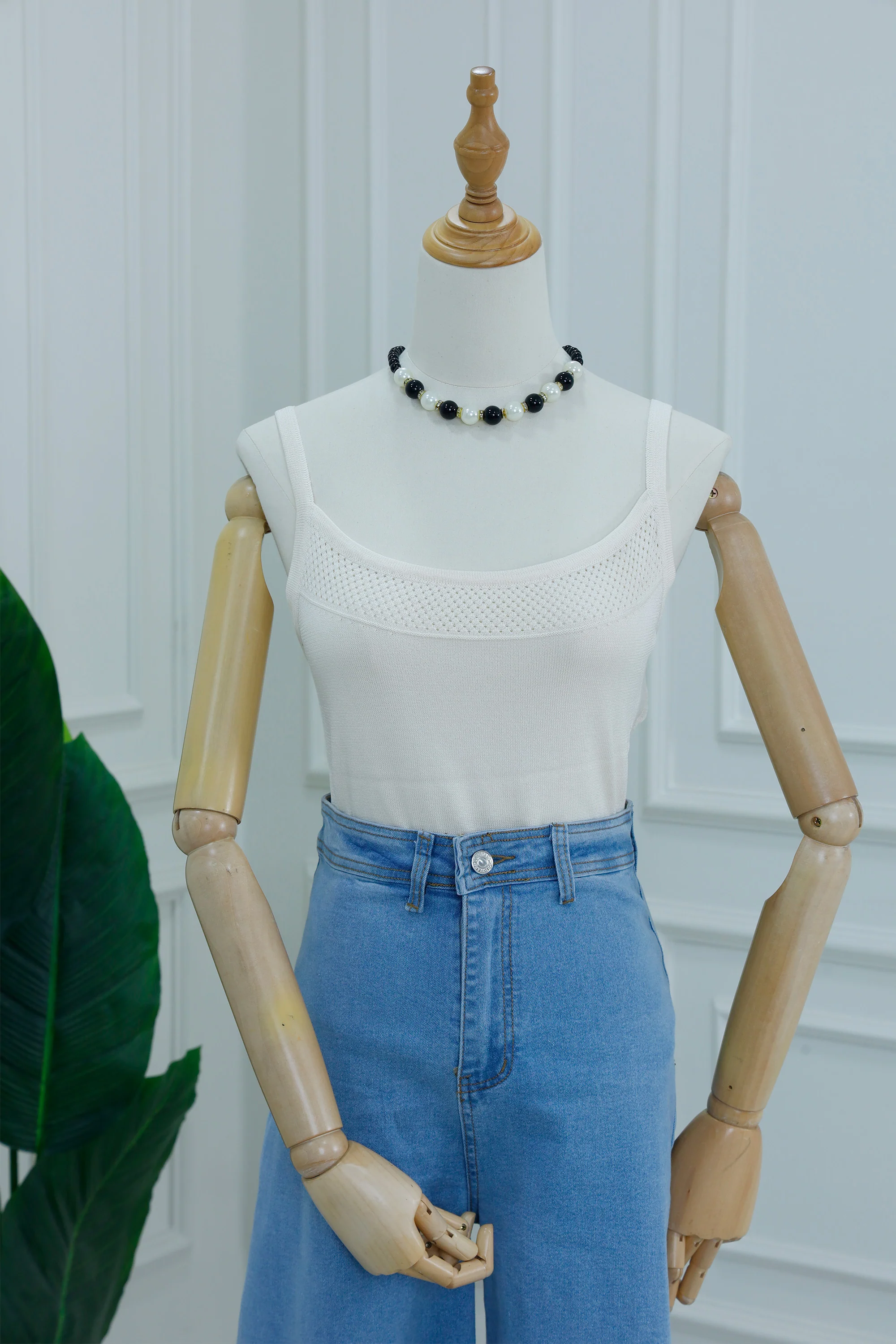 Basic Layering Undershirt with Mesh Detail