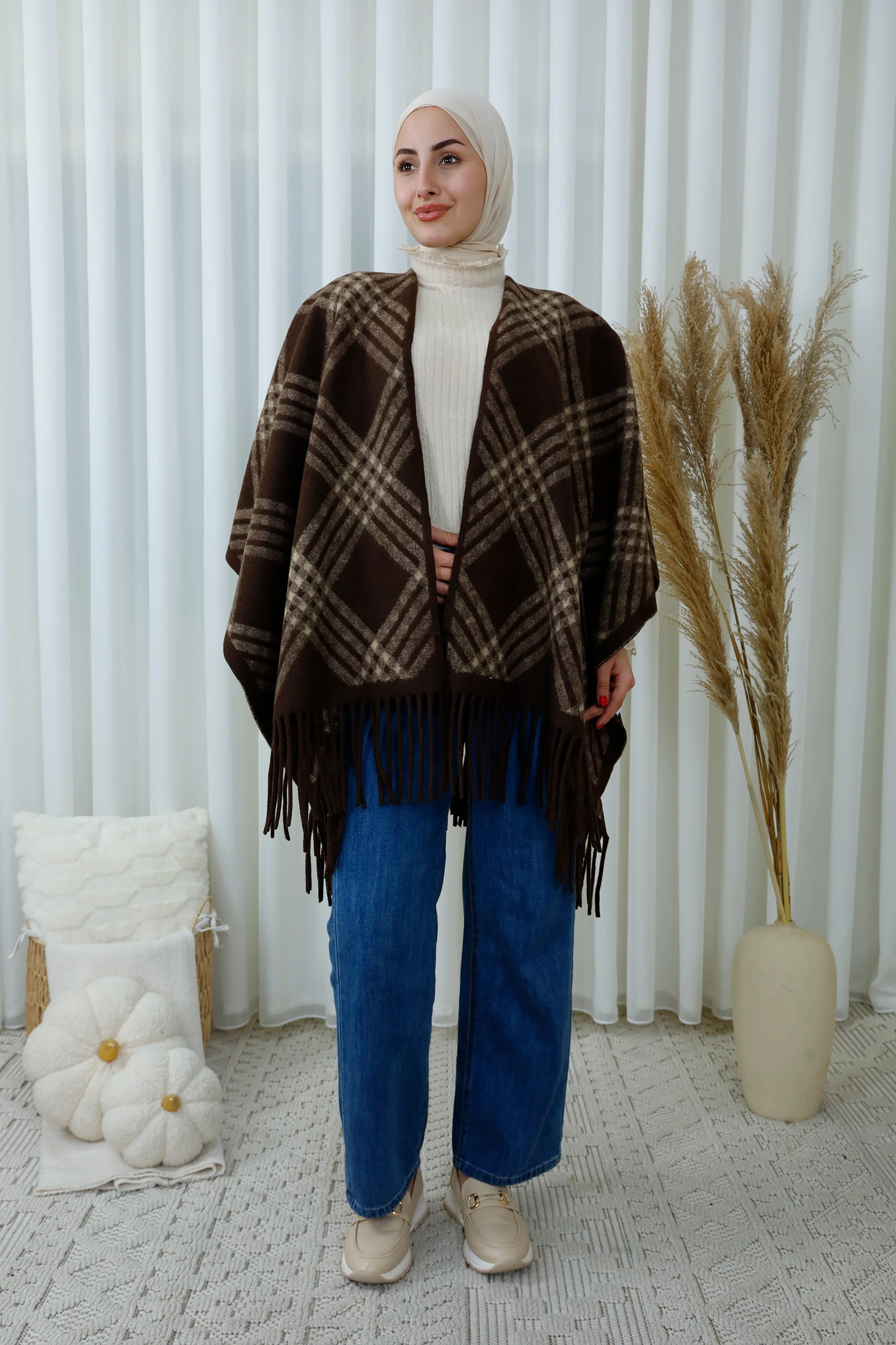 Checked Winter Scarf