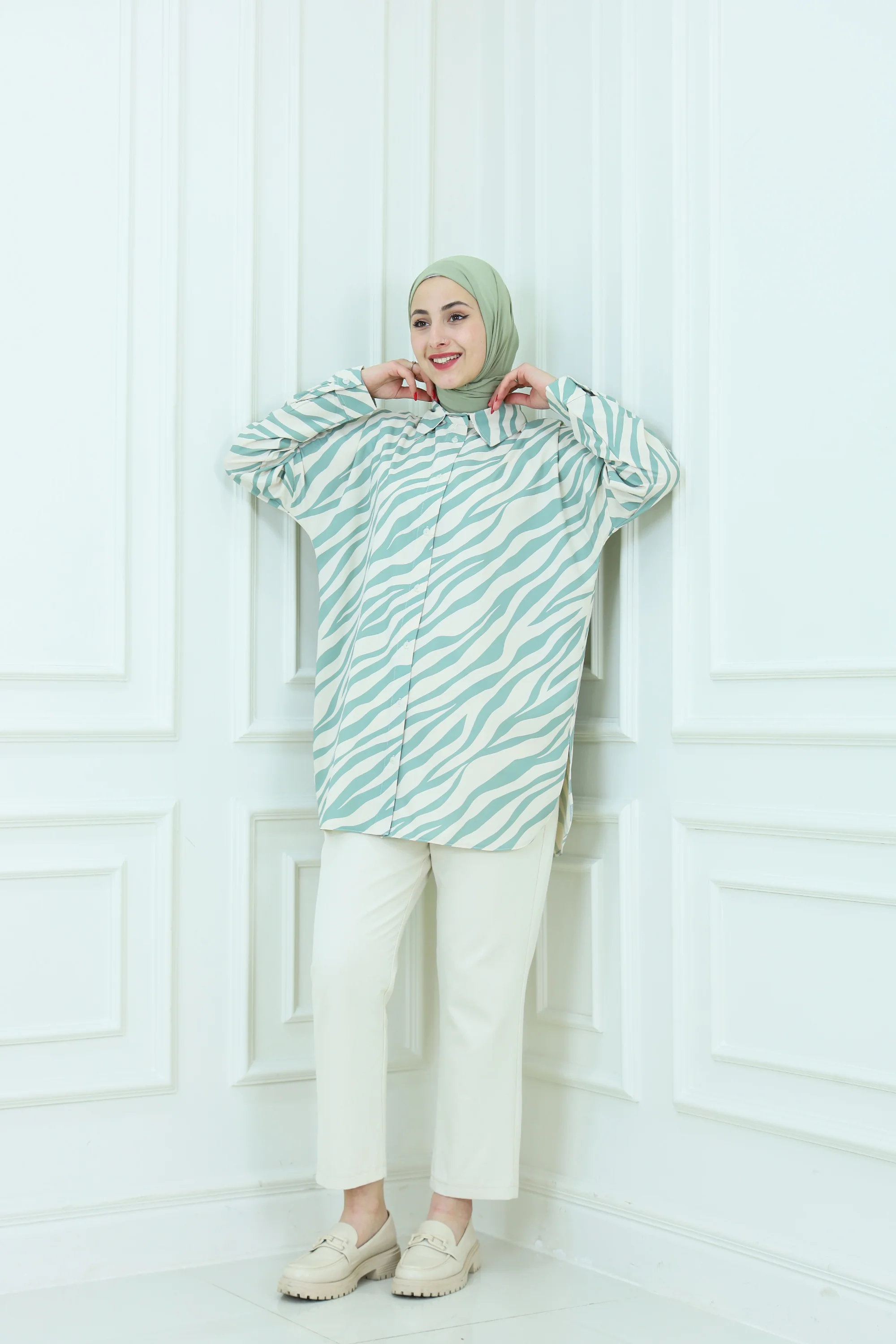 Zebra Patterned Shirt