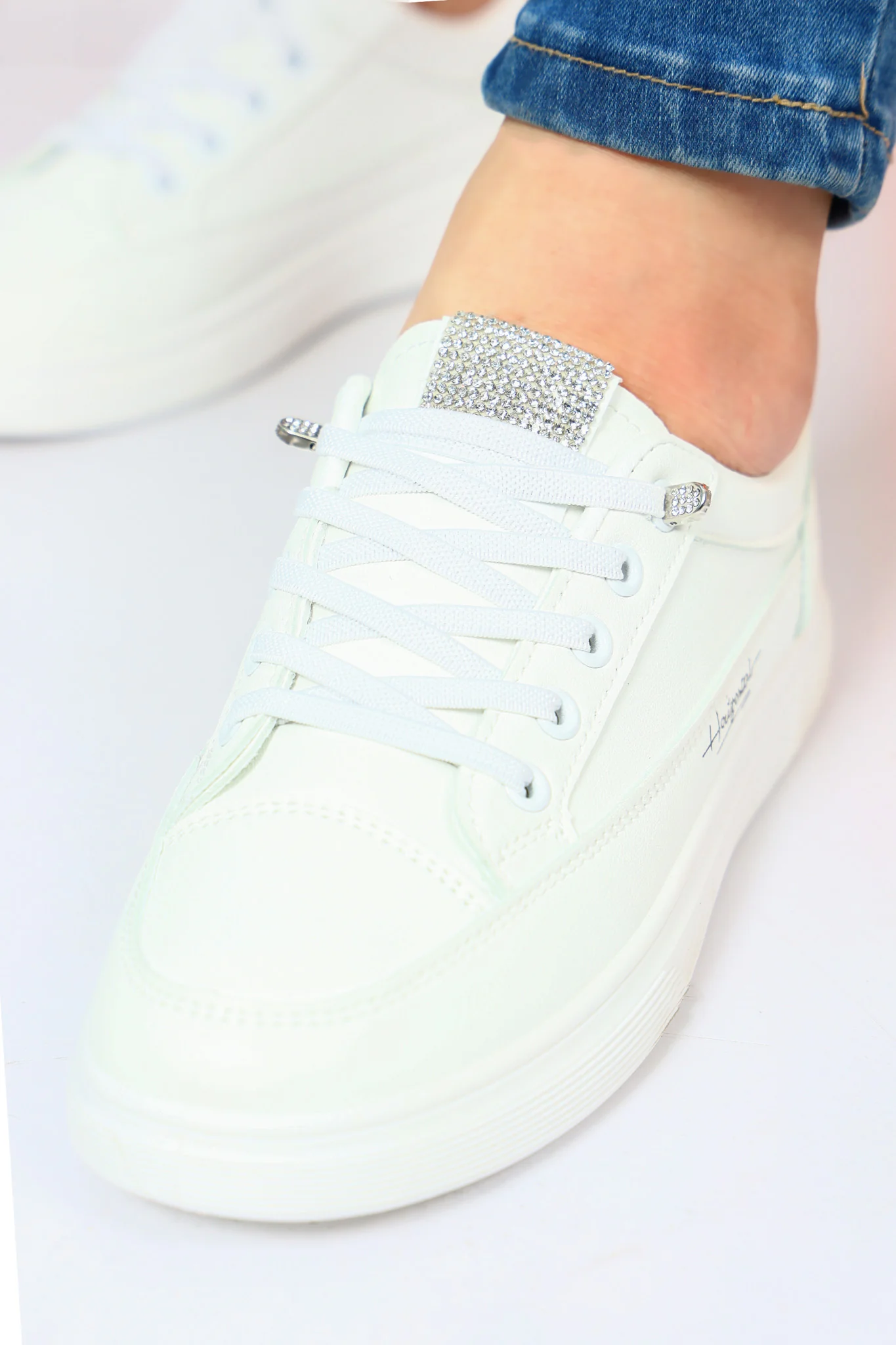 Silver Strass Sport Shoes