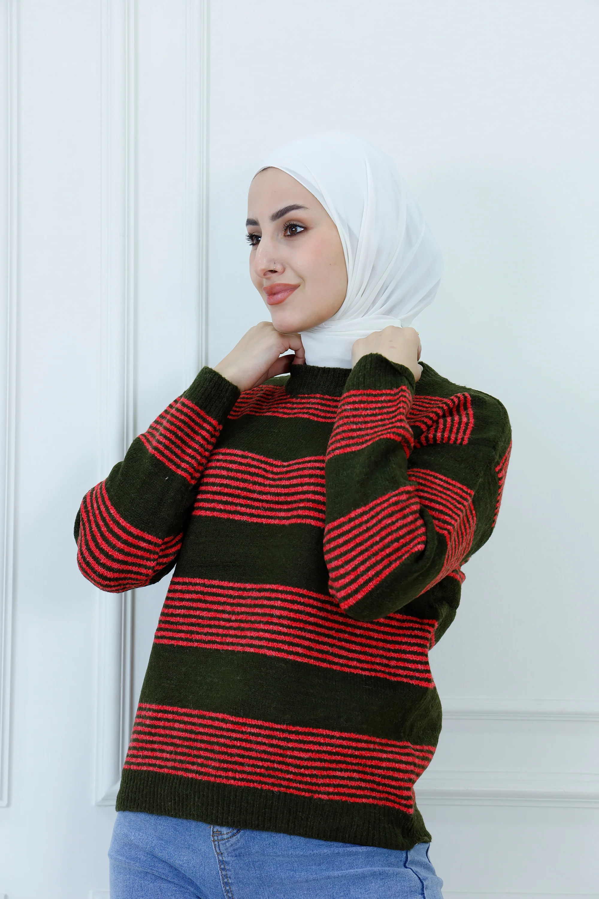 Striped Knit Sweater