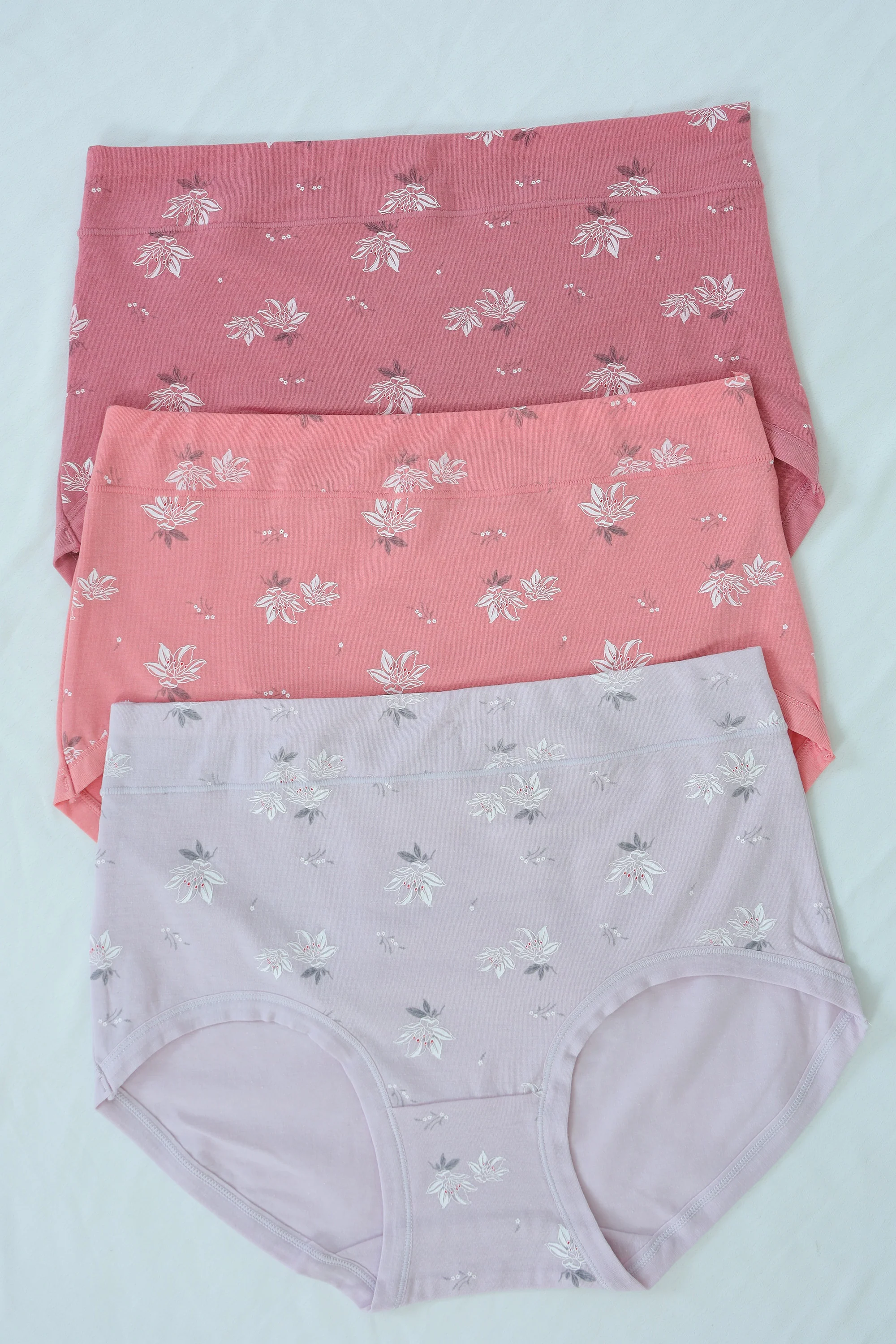 Floral Print Cotton Panty Set �C Soft & Stretchy