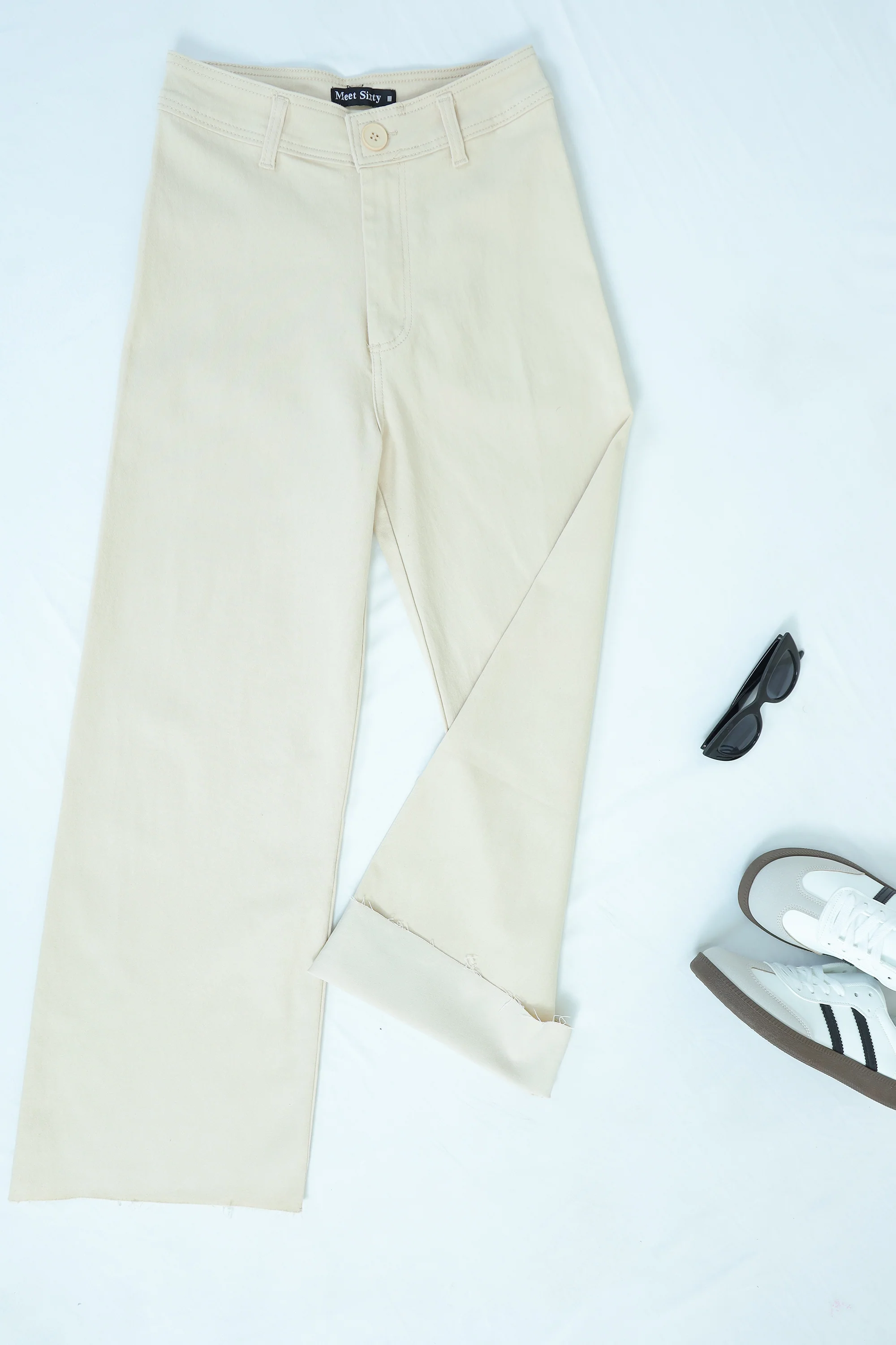 Linen Straight-Fit Pants