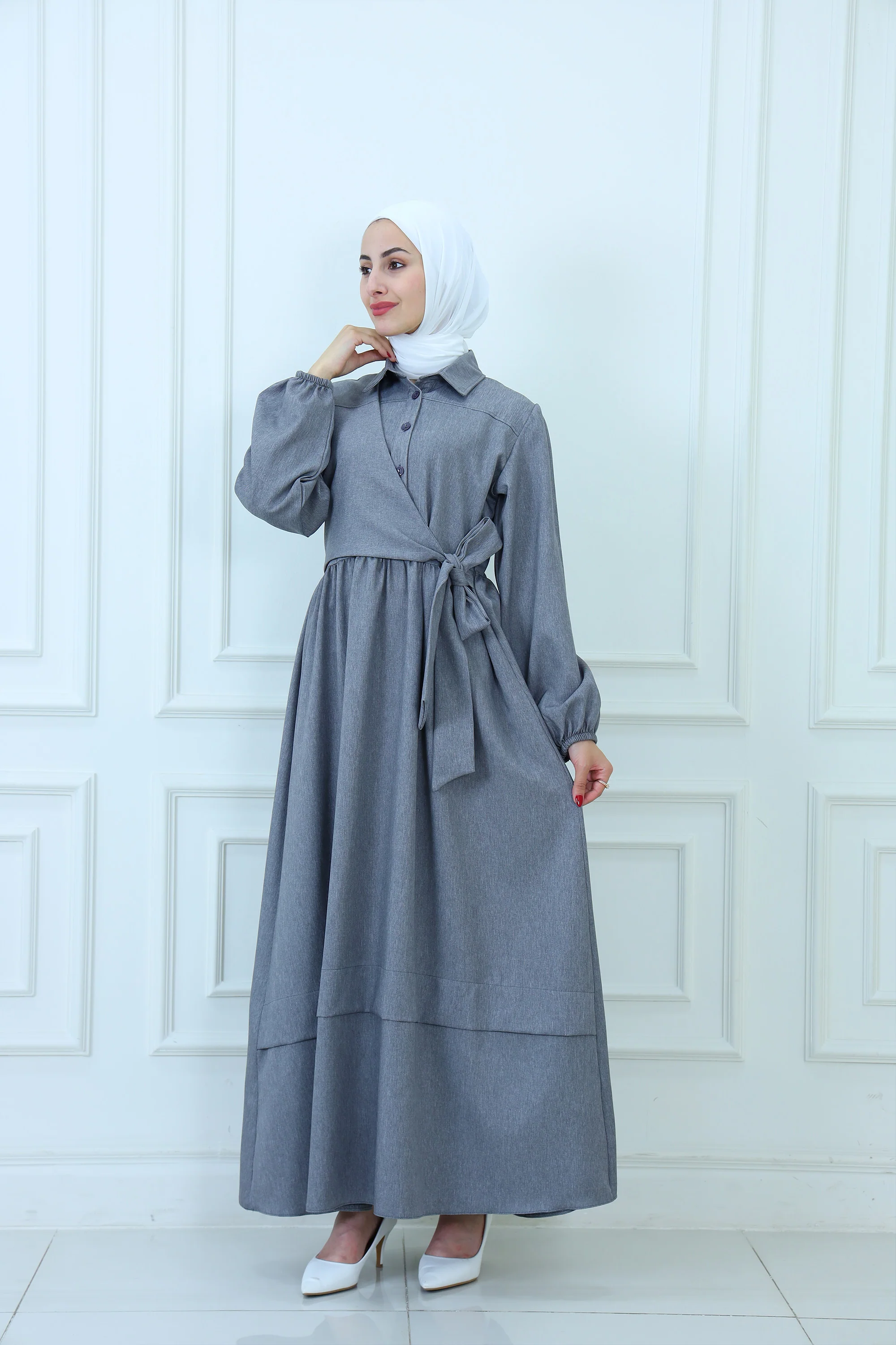 Maxi Dress With Tied Waistline