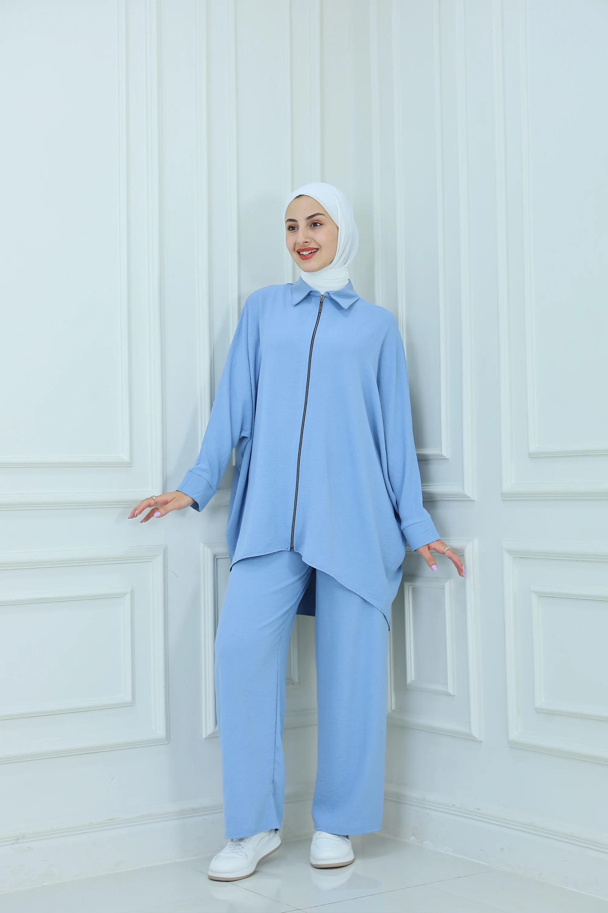 2-Pcs Set Zipper Butterfly Jacket