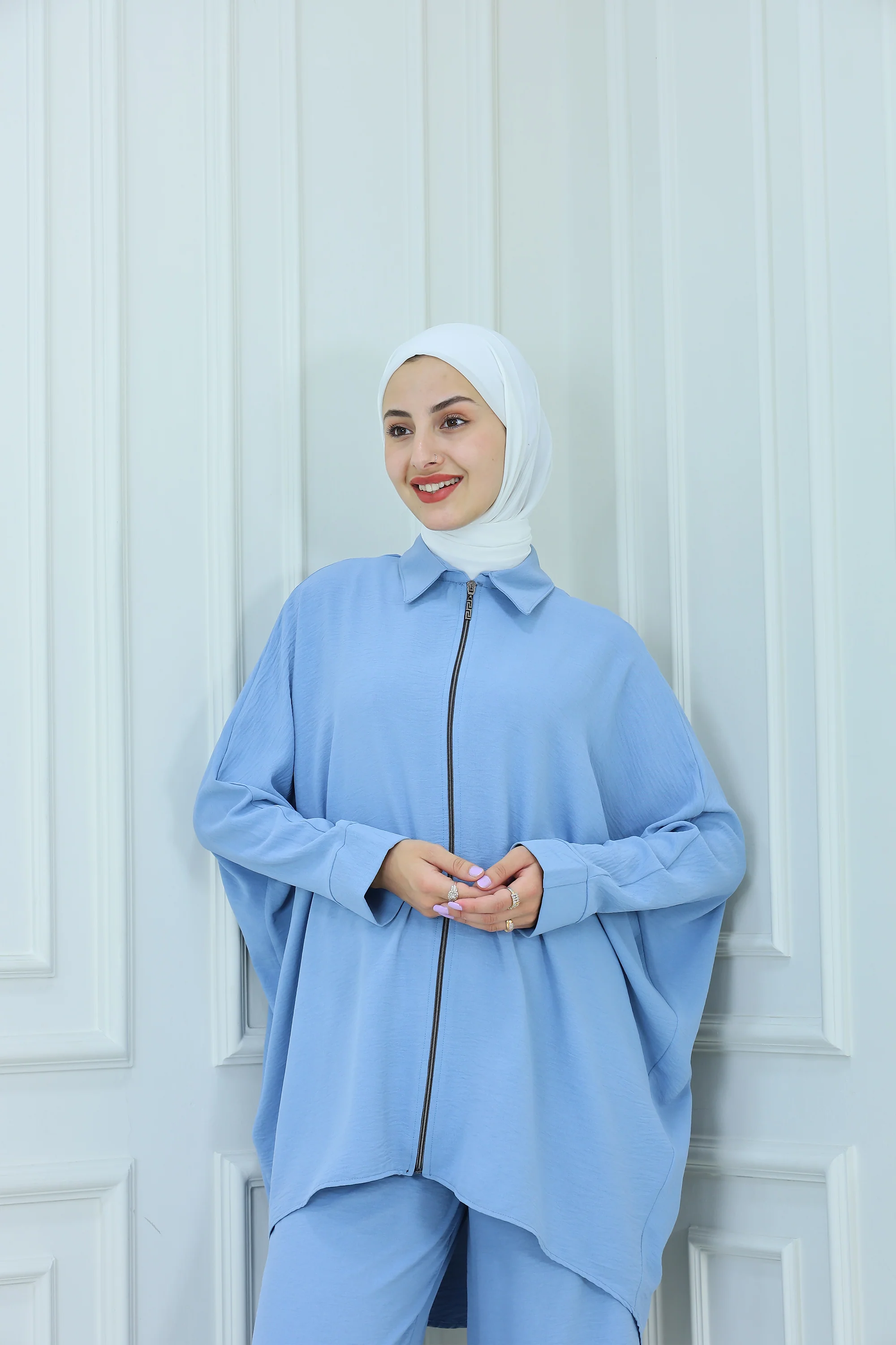 2-Pcs Set Zipper Butterfly Jacket