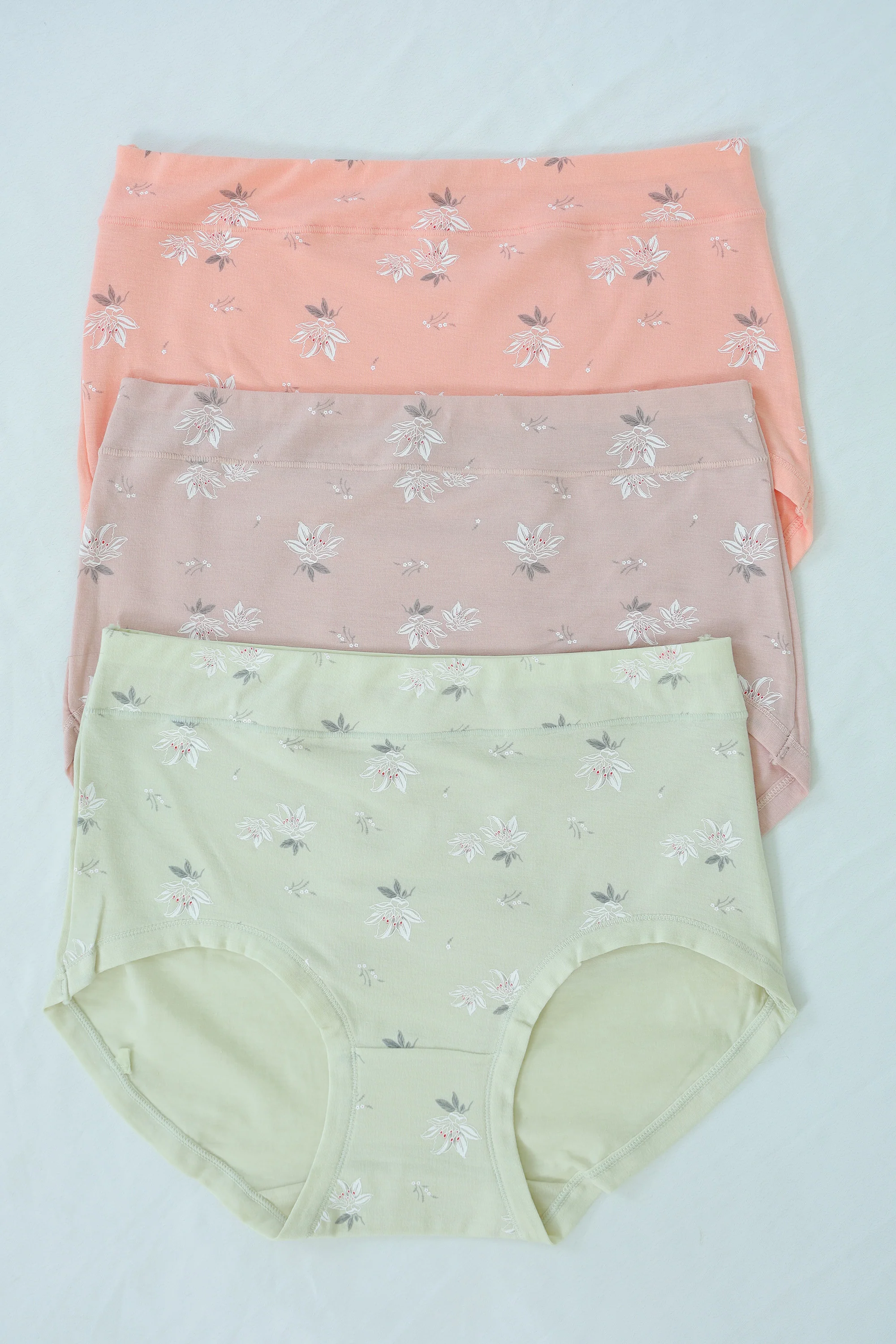 Floral Print Cotton Panty Set �C Soft & Stretchy