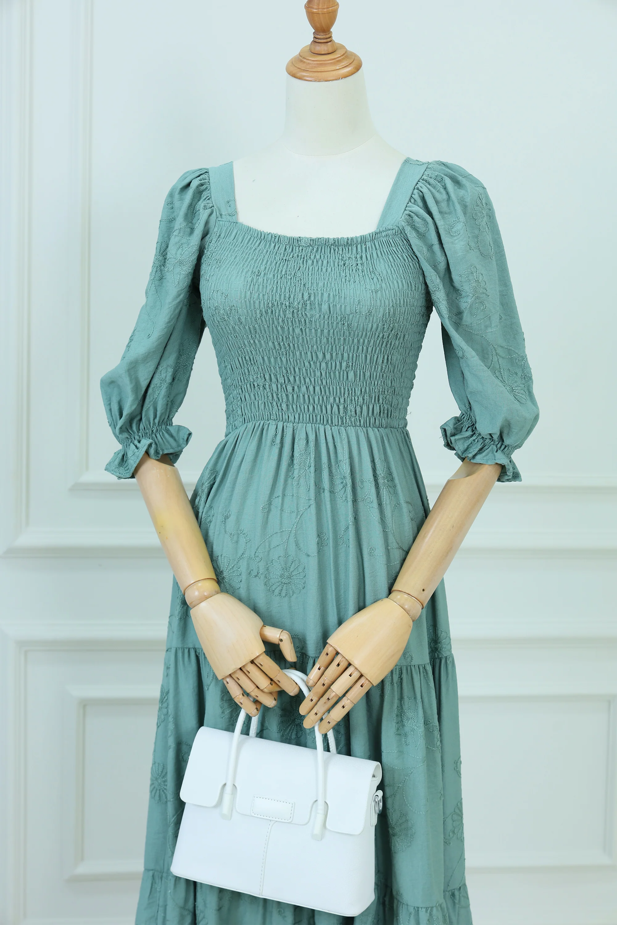 Square-Neck Dress