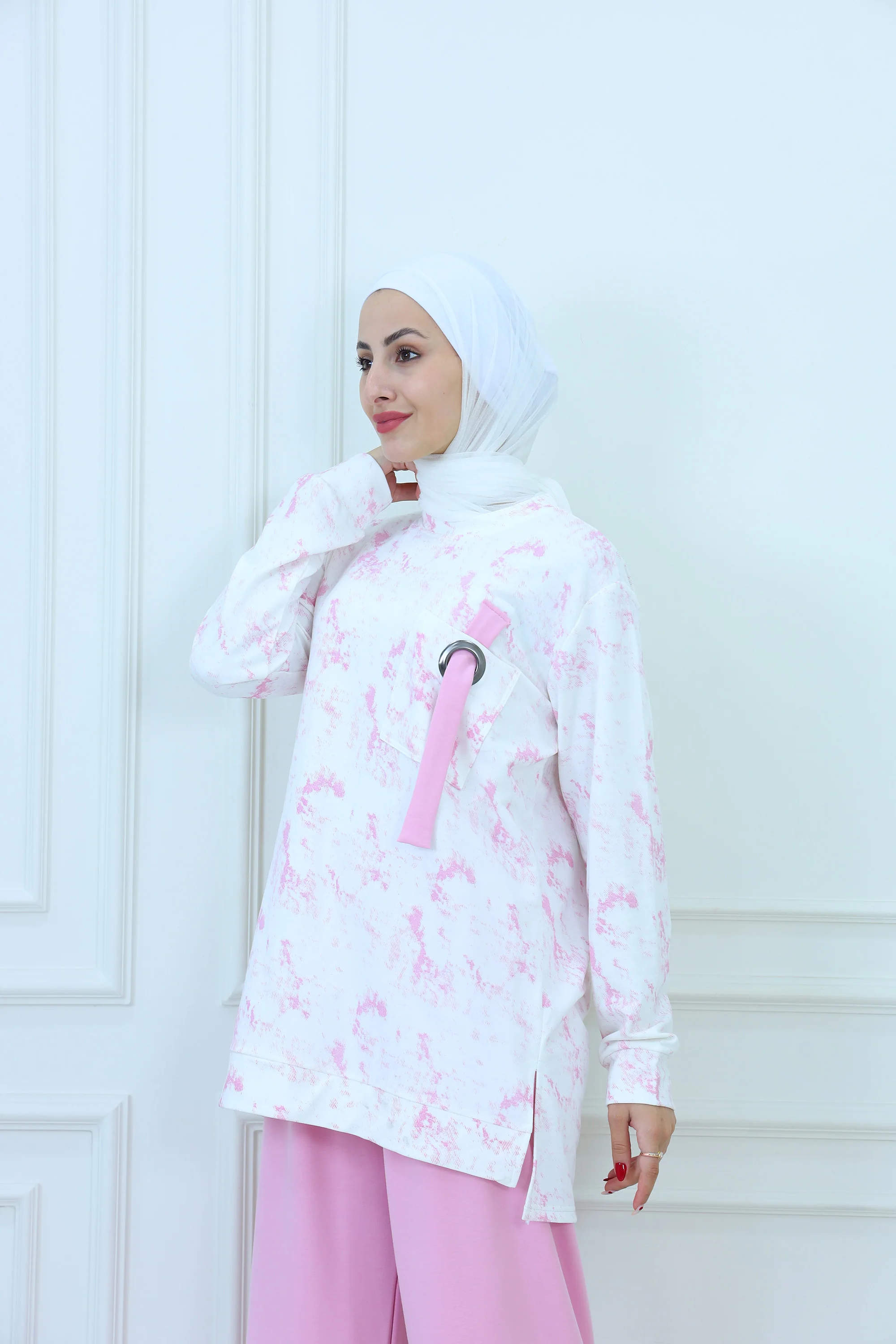 Women��s 2-Pcs Camouflage Pattern Tracksuit with Pocket