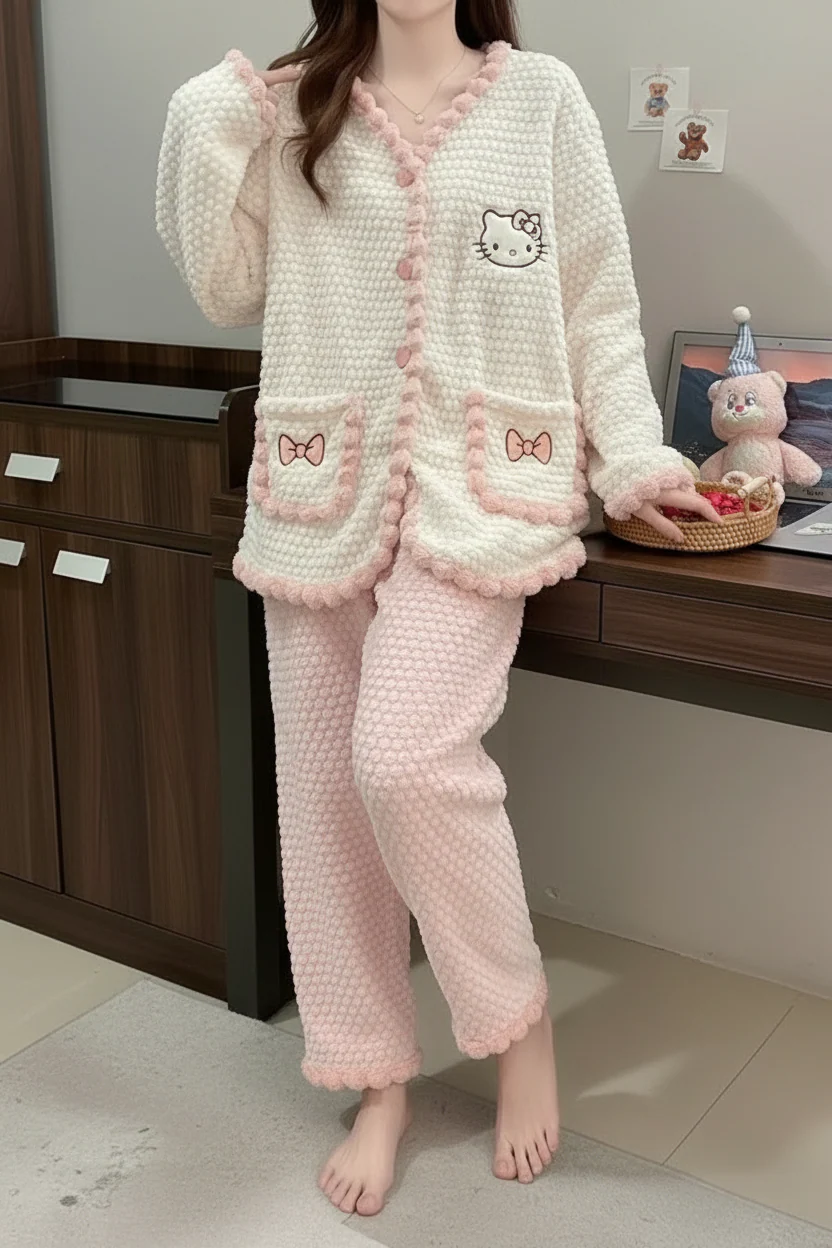 Cozy Hello-Kitty-Pajama