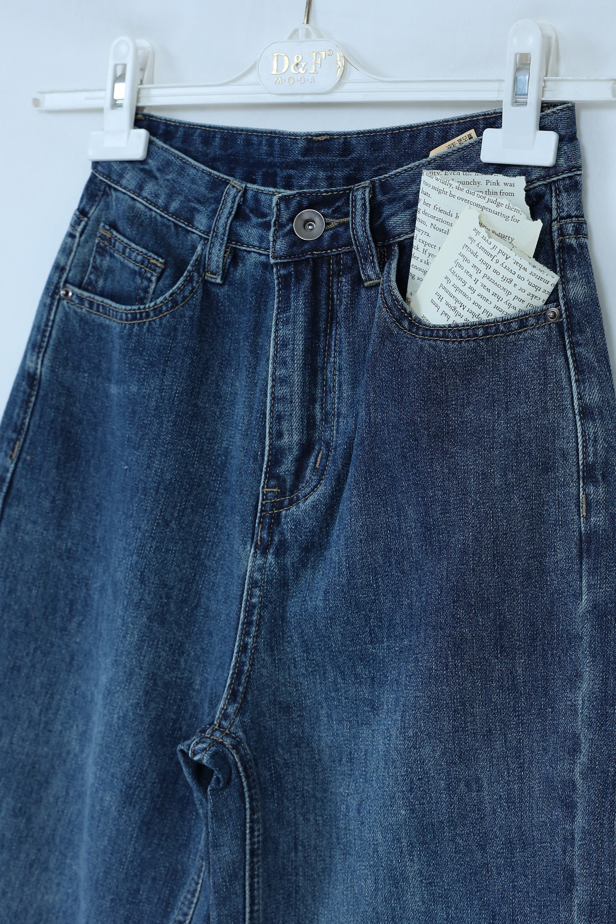 Snatched Waist Straight Leg Jeans