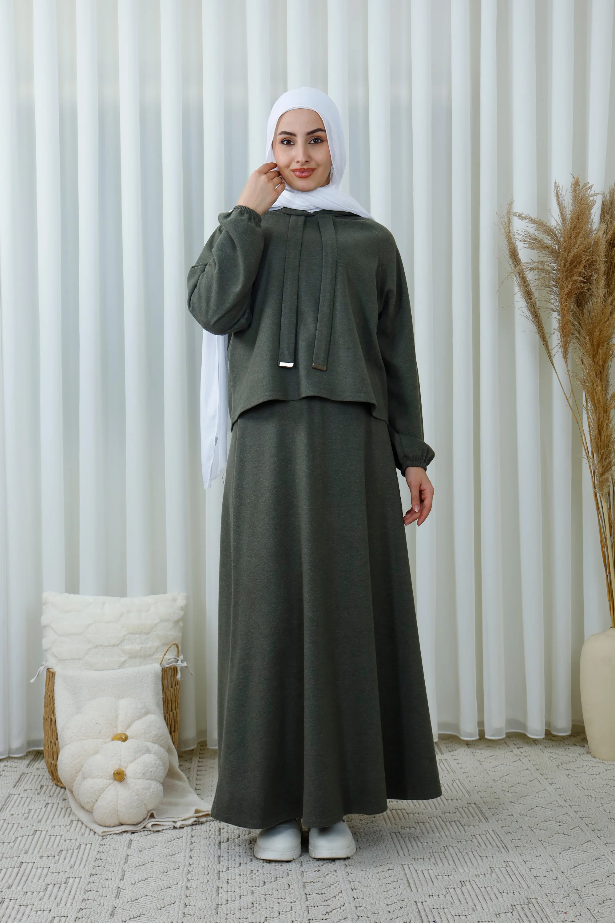 Comfort Modest Hoodie & Maxi Skirt Suit