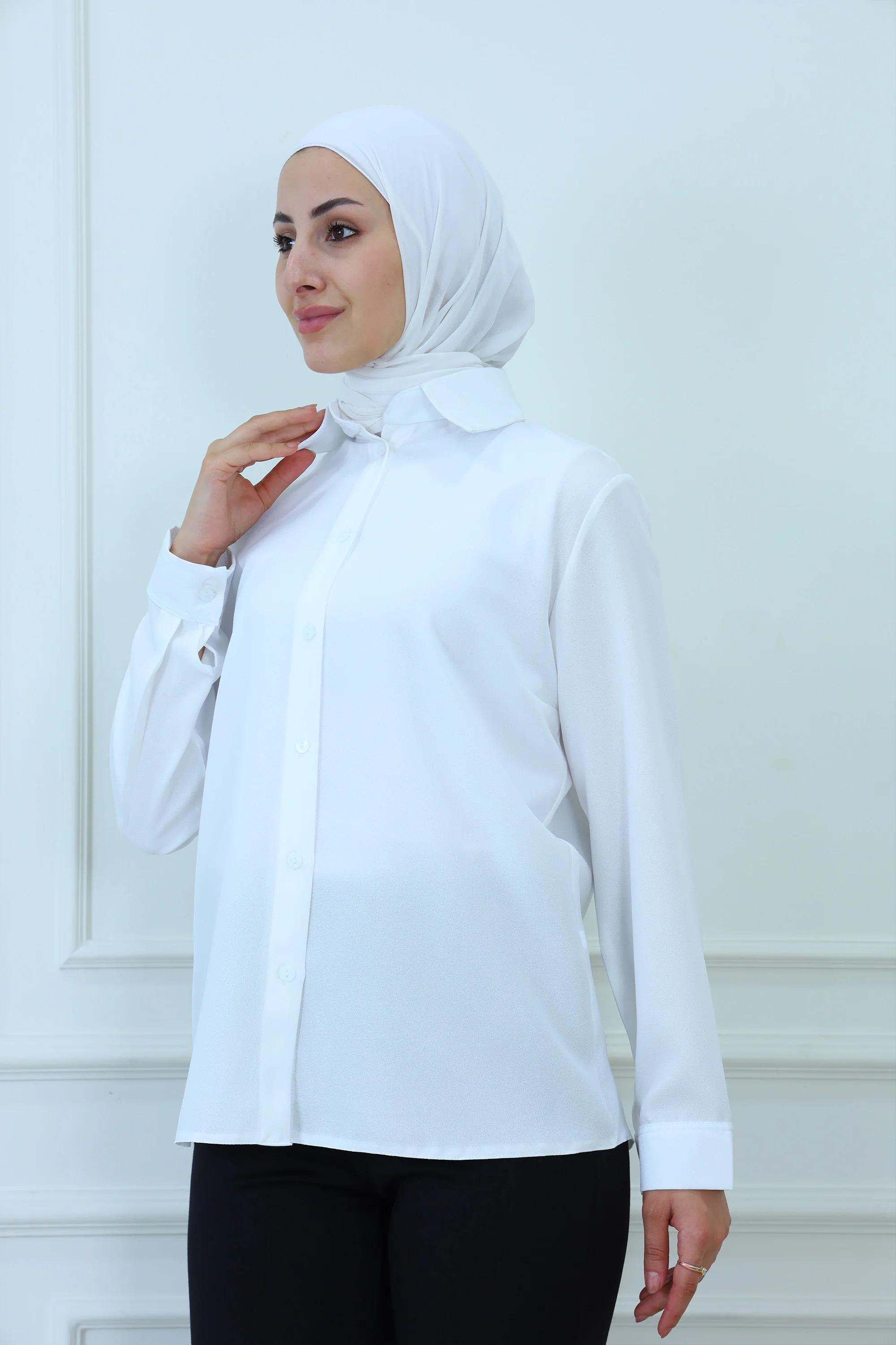 Short Button-Down Shirt