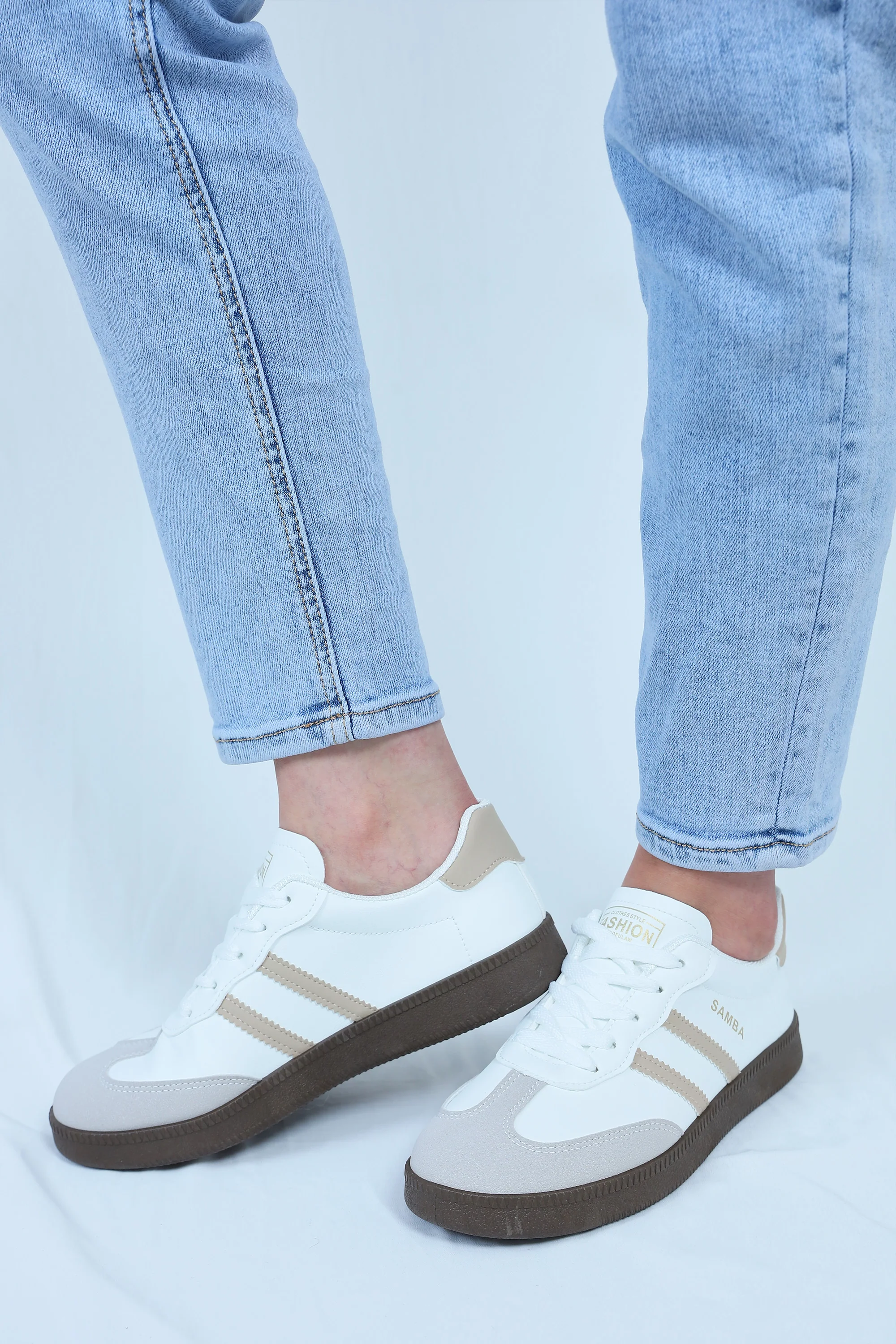 Two-Tone Samba Sneakers