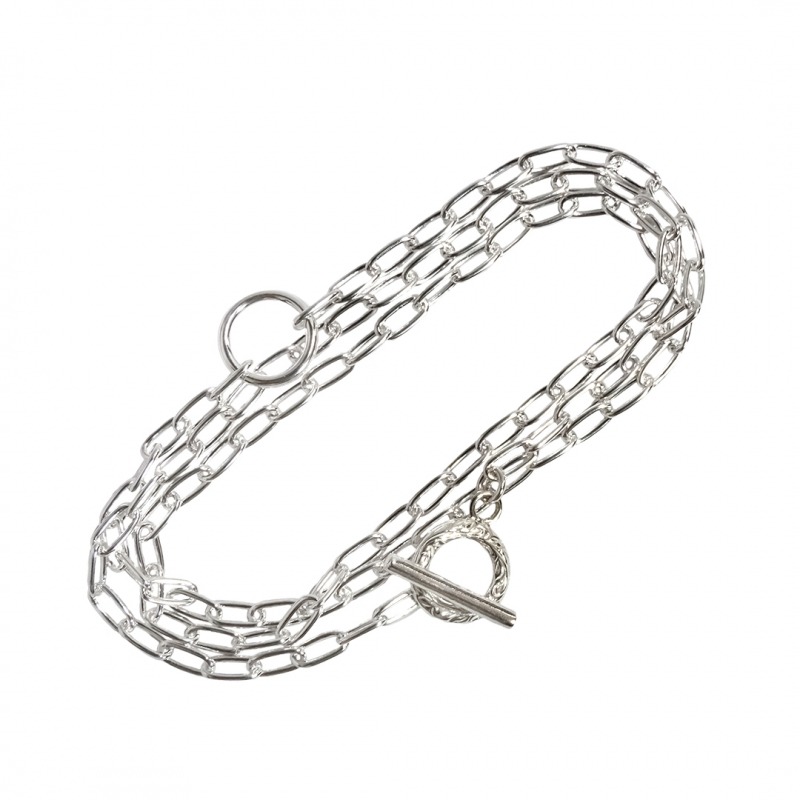 Hawaiian Jewelry / Silver 925 / Pau Hana Necklace (3-way)