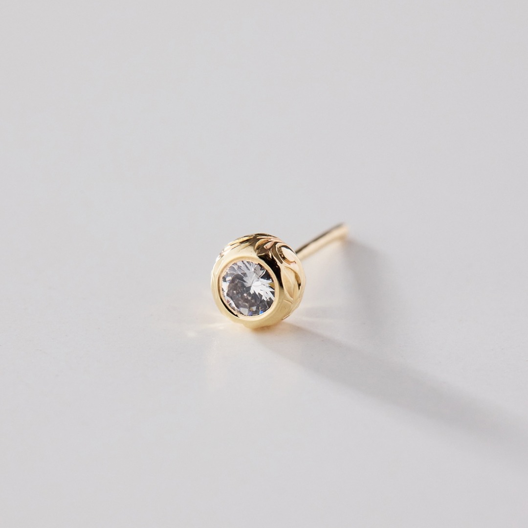 Mahina Earrings/K10YG/Diamond/Maxi×Sumire