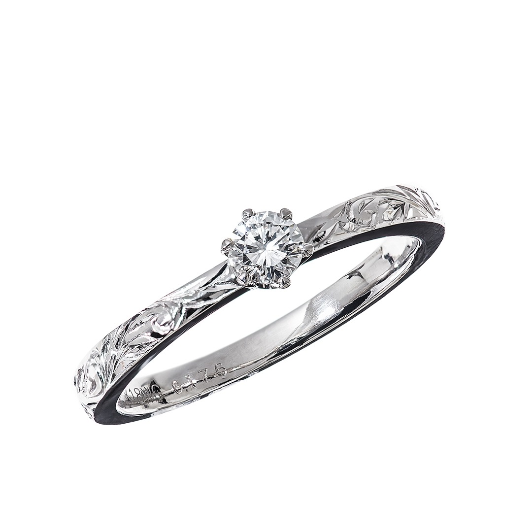 Hawaiian Jewelry/Engagement Ring/MAB ER-10/K18WG
