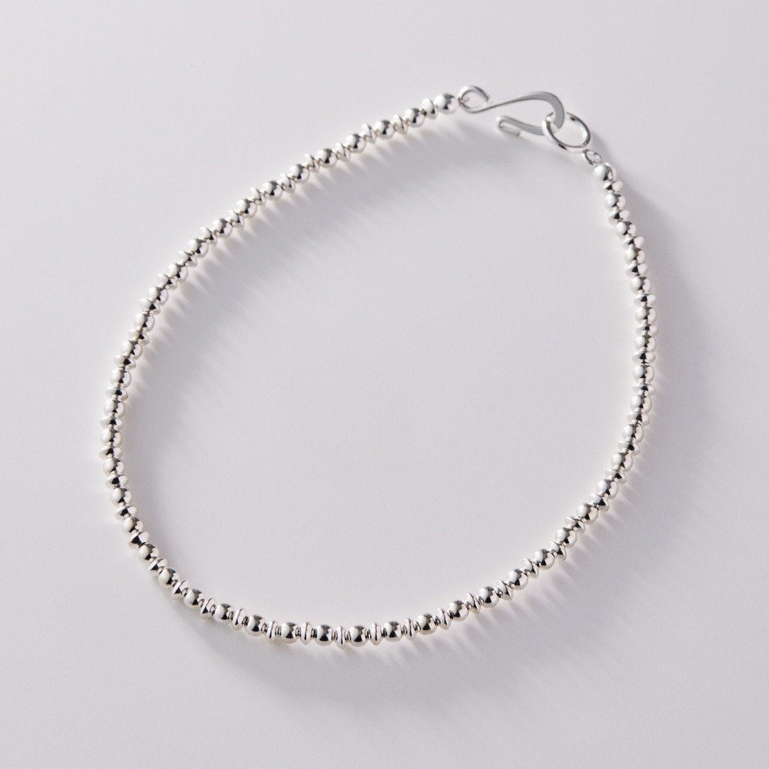 Silver beads Anklet