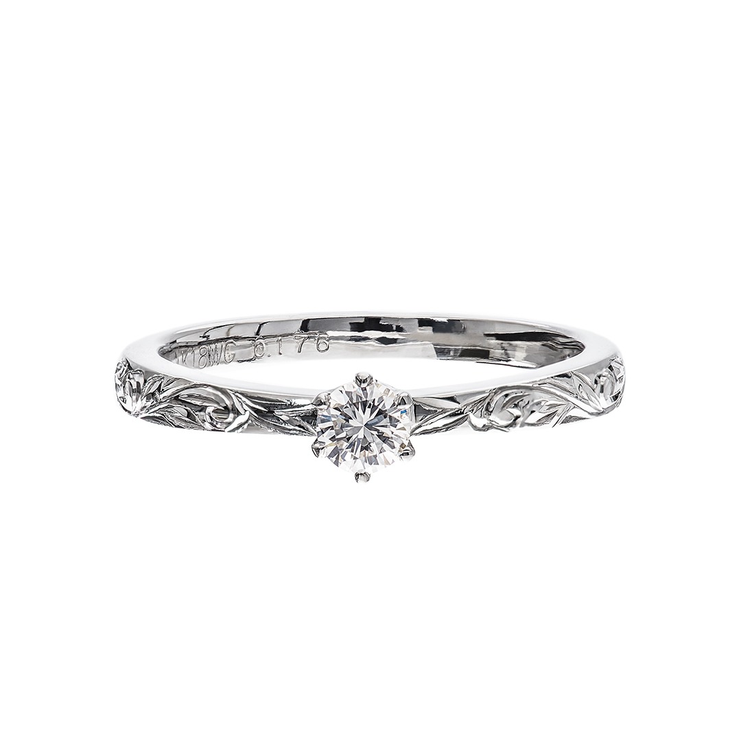 Hawaiian Jewelry/Engagement Ring/MAB ER-10/K18WG