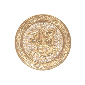 Hawaiian Jewelry/Brass/Stone Initial Golf Marker M/L0001/GD【Y】