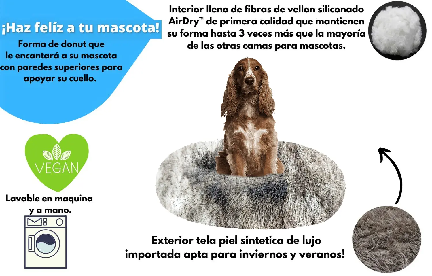 [COMBO] Camita Anti-Estrés + Manta Anti-Estrés Para Mascotas + Almohadita en Peluche de Obsequio 🎁