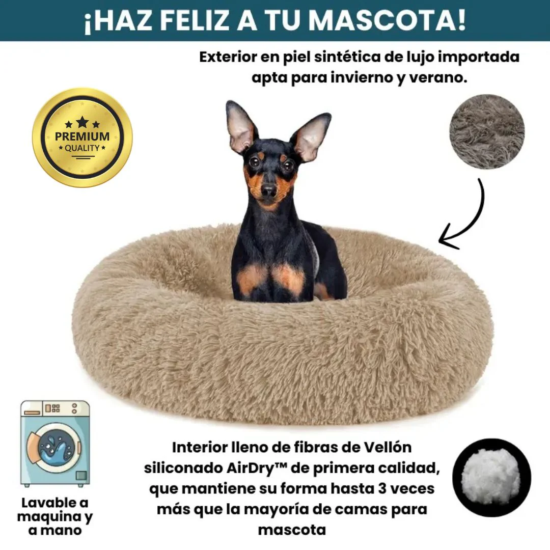 [Combo] Cama PREMIUM Antiestrés Para Perros Mascotikos™ + Protector de Sofá Impermeable + Almohadita en Peluche de Obsequio 🎁