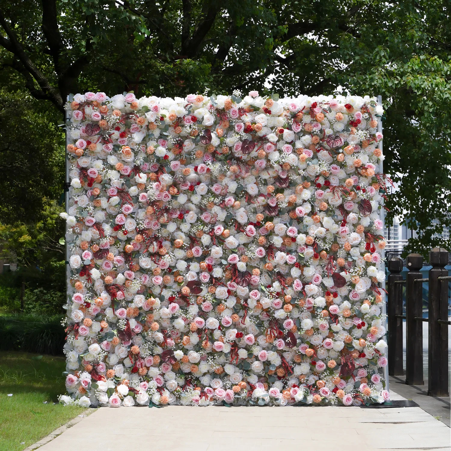 Deluxe 5D “Mila” flower wall cloth back