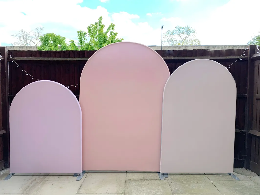Pastel Tension fabric backdrop frame & covers