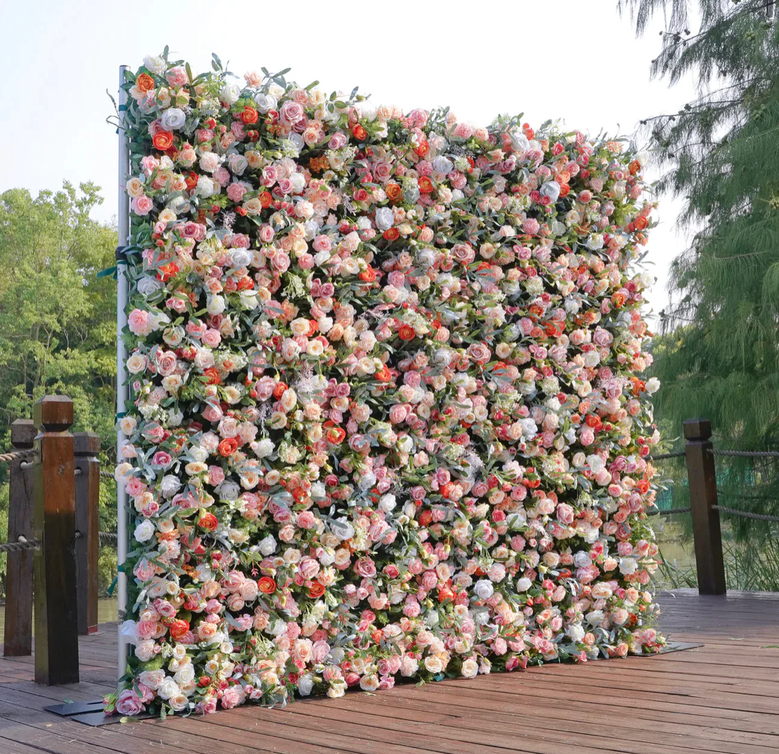 Deluxe 5D “Ella” flower wall cloth back