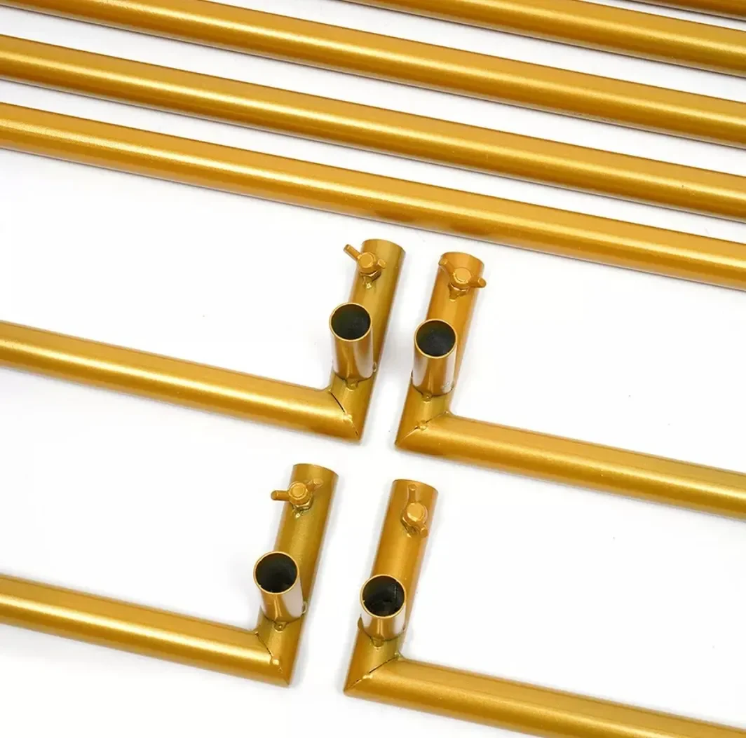 Large gold rectangular stand 180cm x 114cm x 60cm