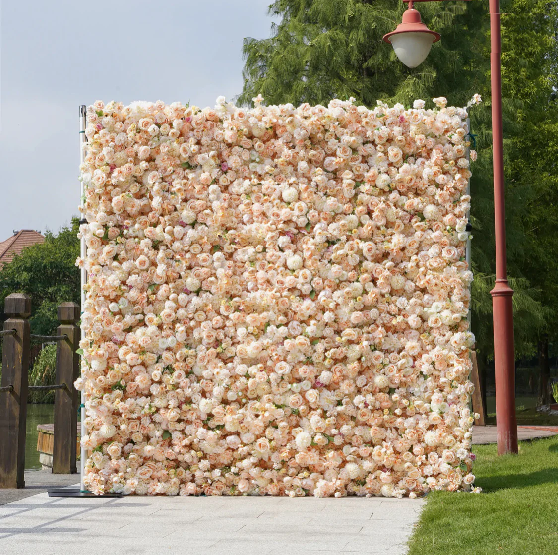 Deluxe 5D “Valerie” flower wall cloth back