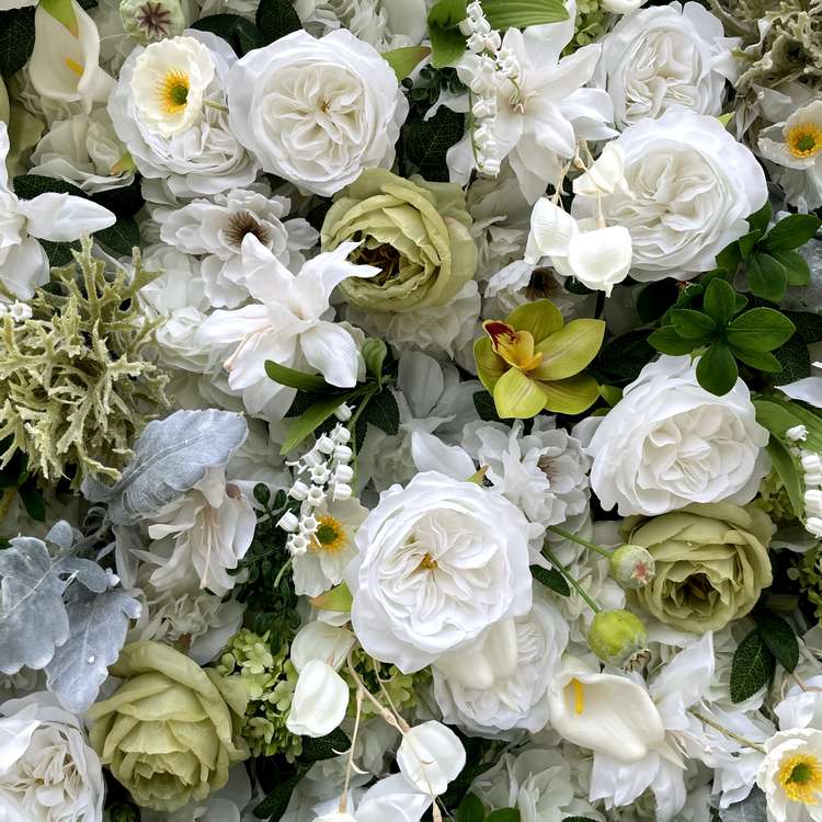 Deluxe 5D “Victoria” flower wall cloth back