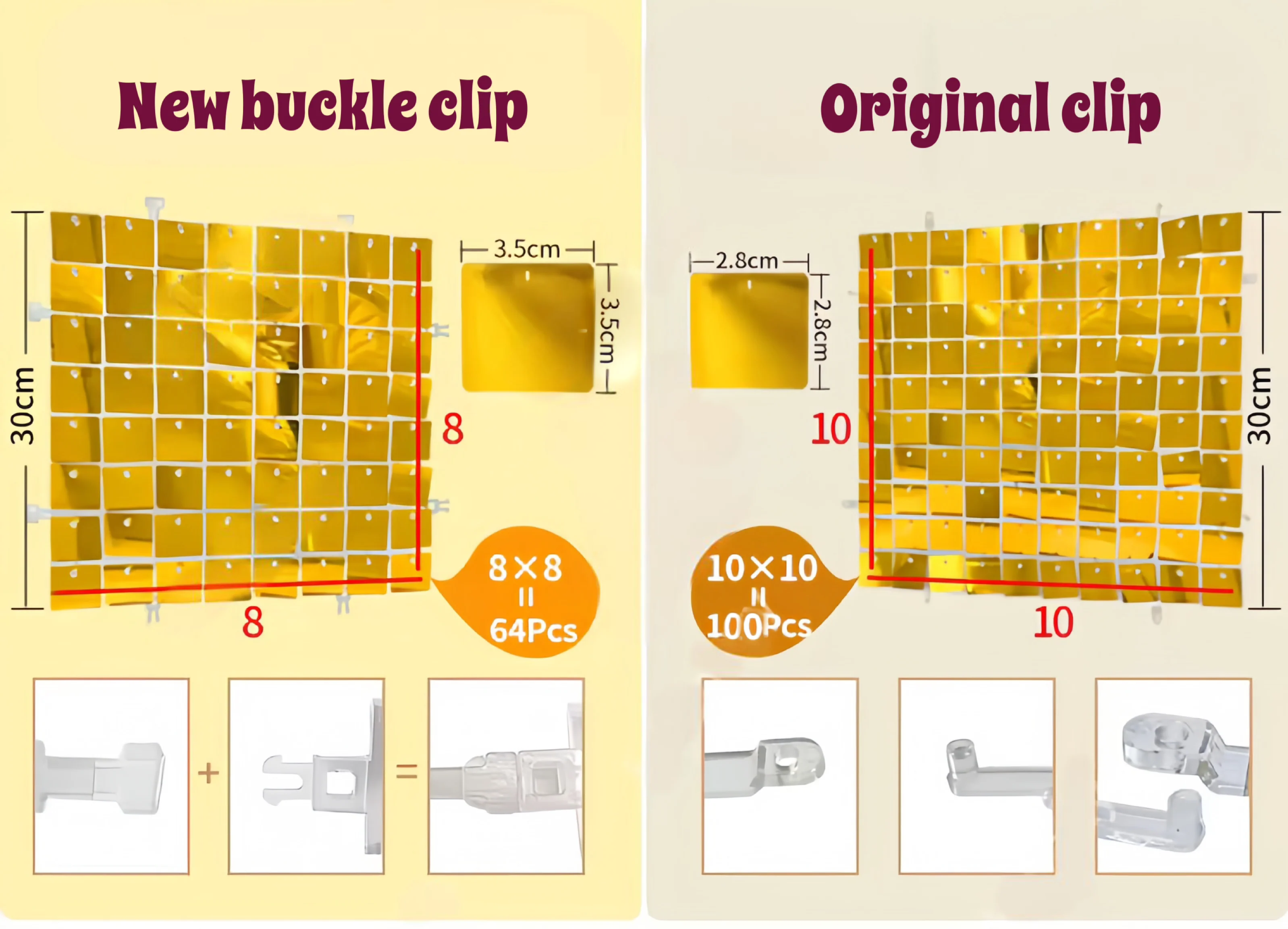 NEW oyster white sequin wall