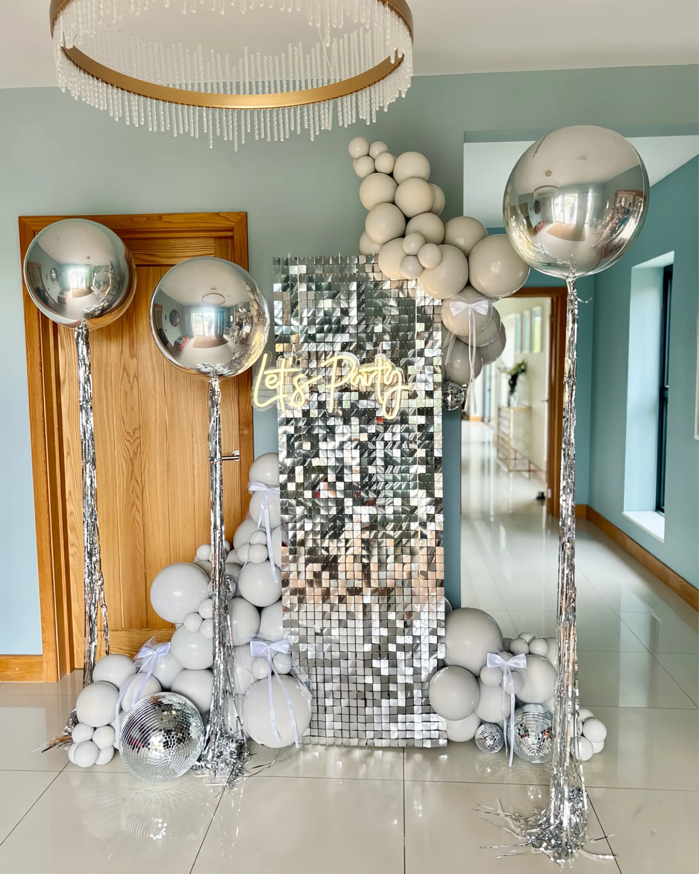 Mini sequin wall 180cm x 60cm  12 panels