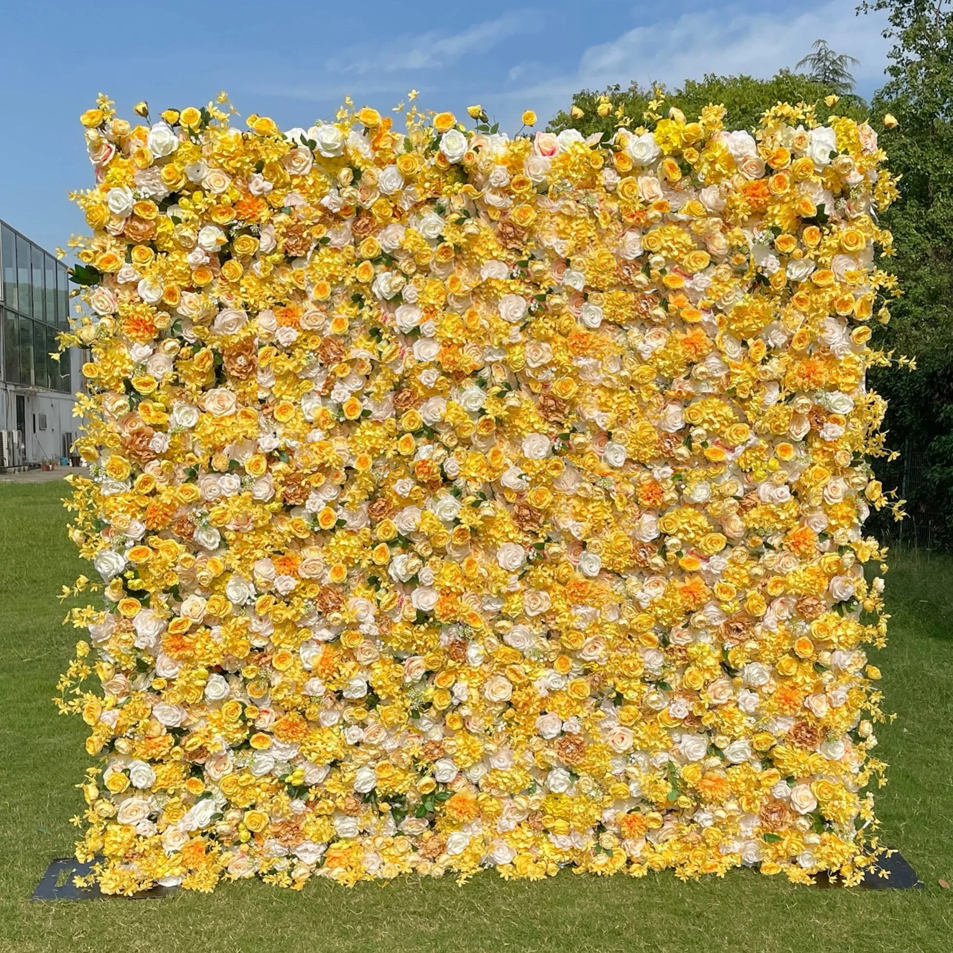 Deluxe 5D “Audrey” flower wall cloth back