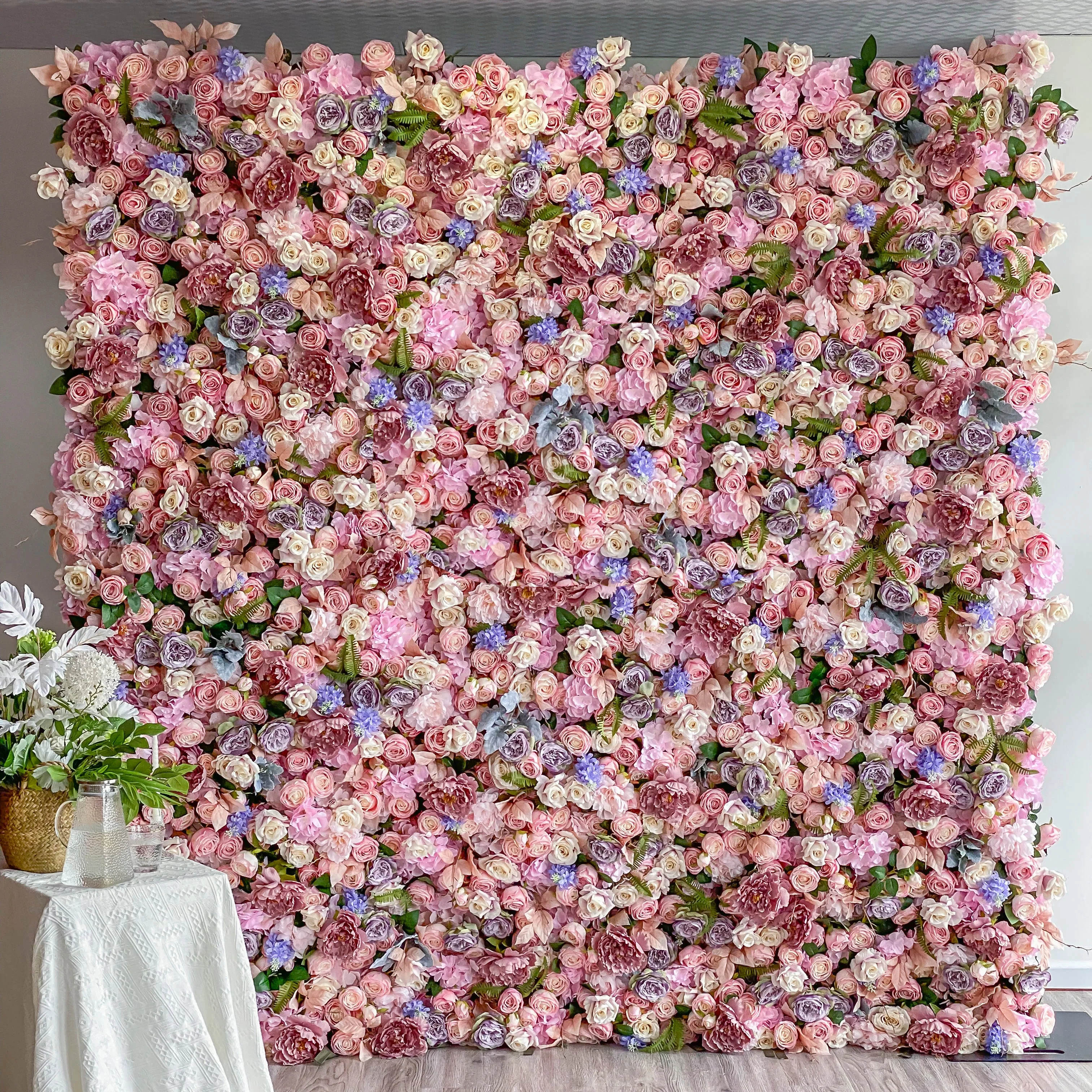 Deluxe 5D “Clara” flower wall cloth back