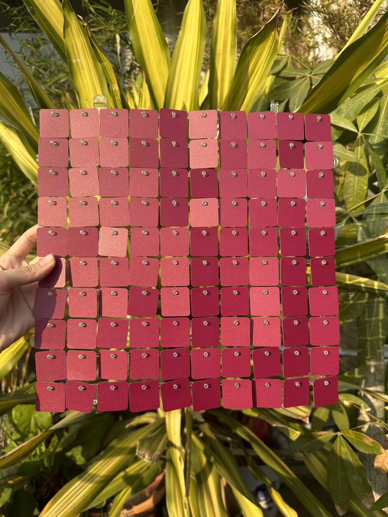 NEW Premium Burgundy sequin wall