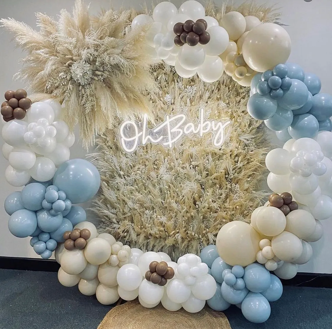 Neon “OH BABY” sign 88cm x 33cm in cool white