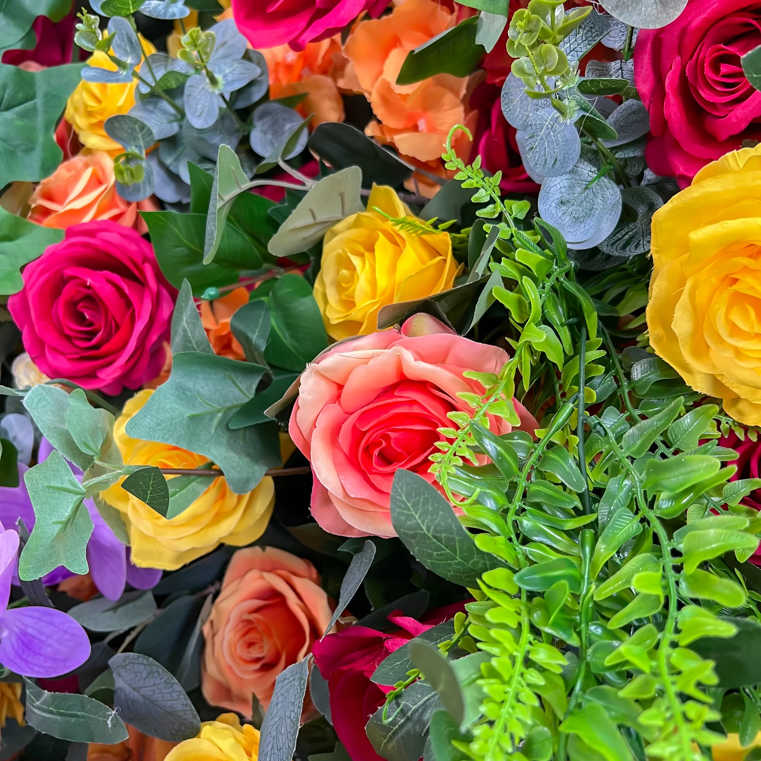 Deluxe 5D “Penelope” flower wall cloth back